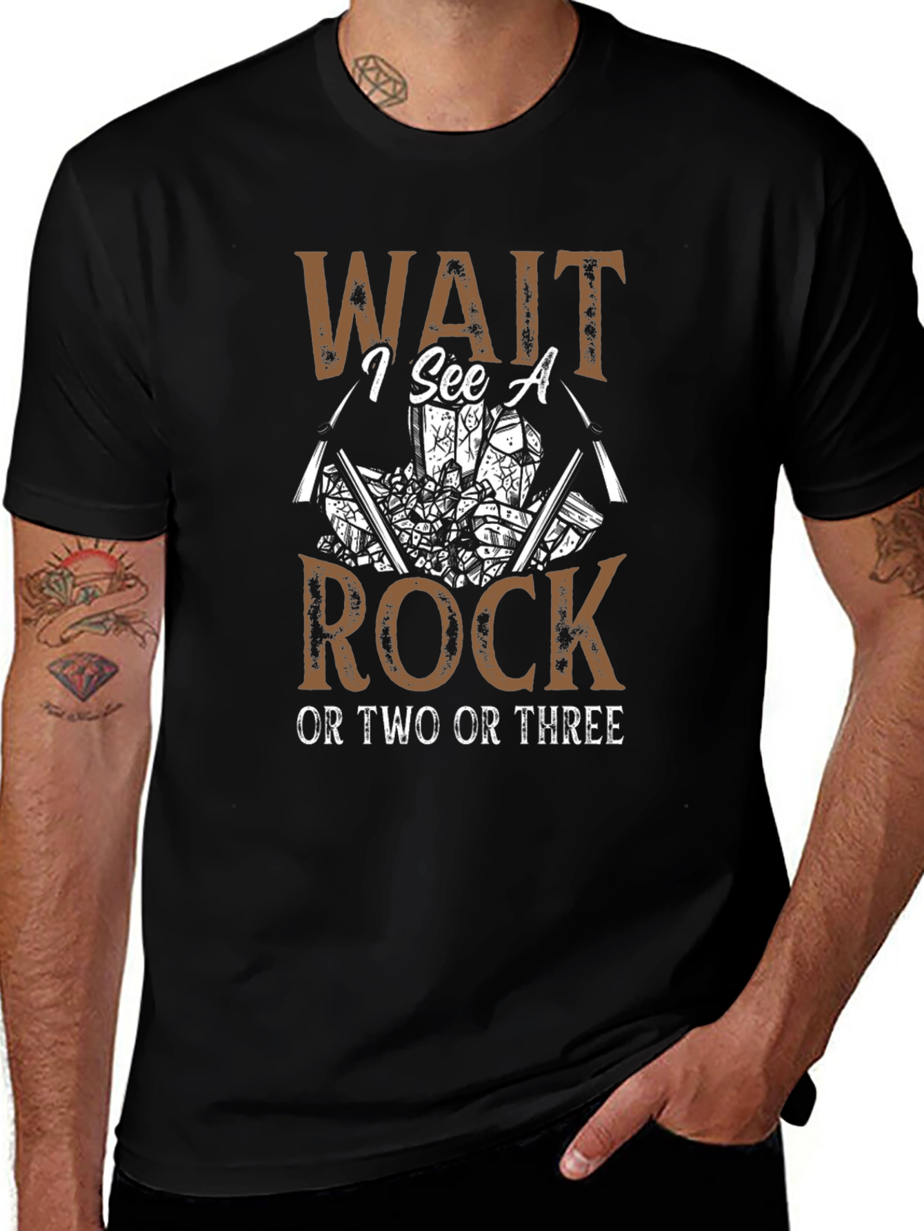 Wait I See A Rock T-Shirt Rockhound Tee