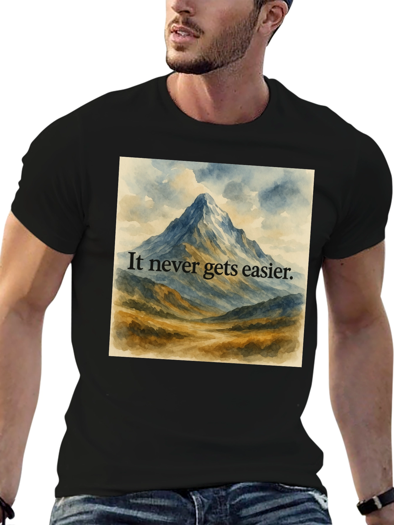 Motivational Mountain View Graphic Tee