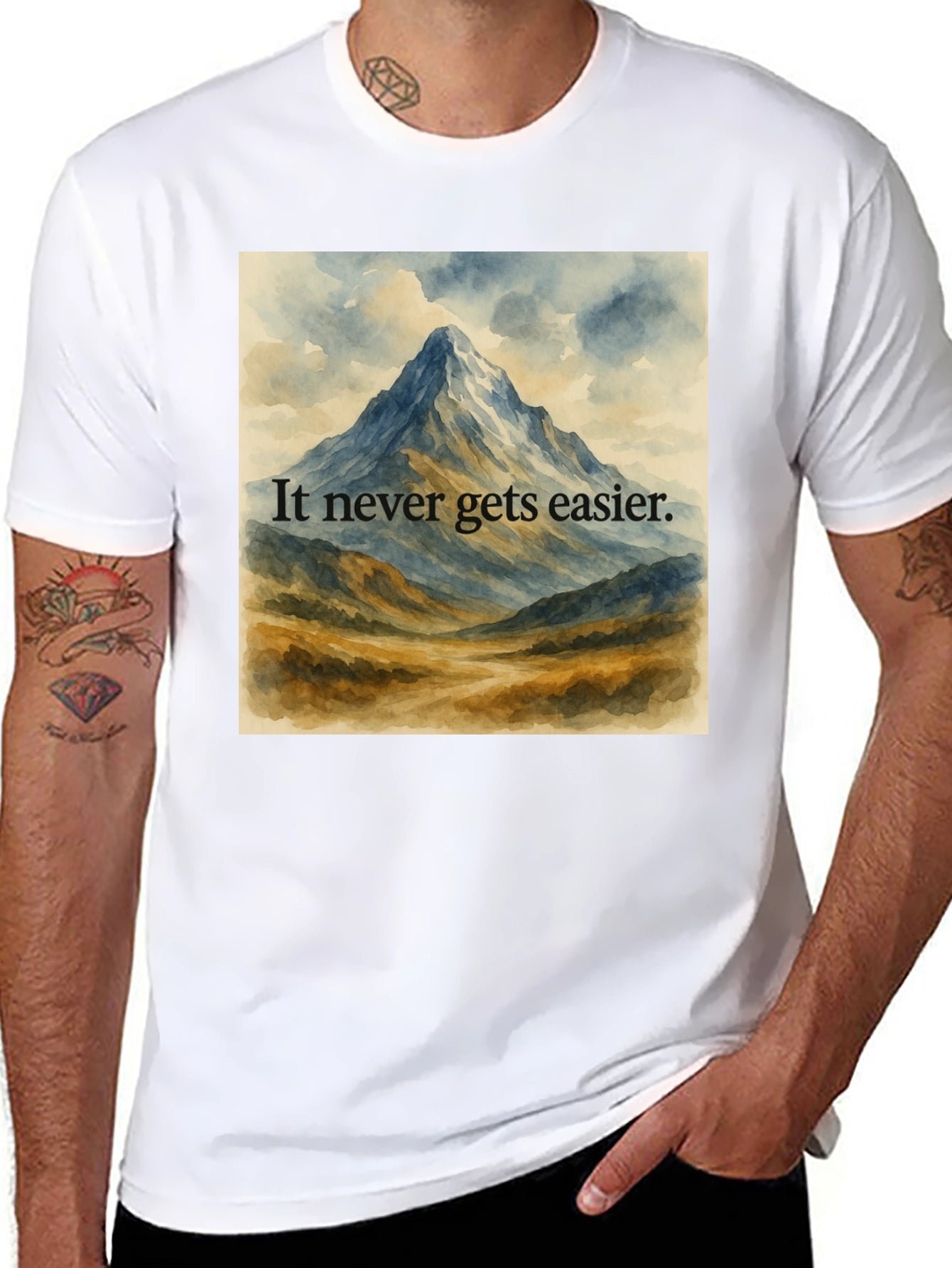 Motivational Mountain View Graphic Tee