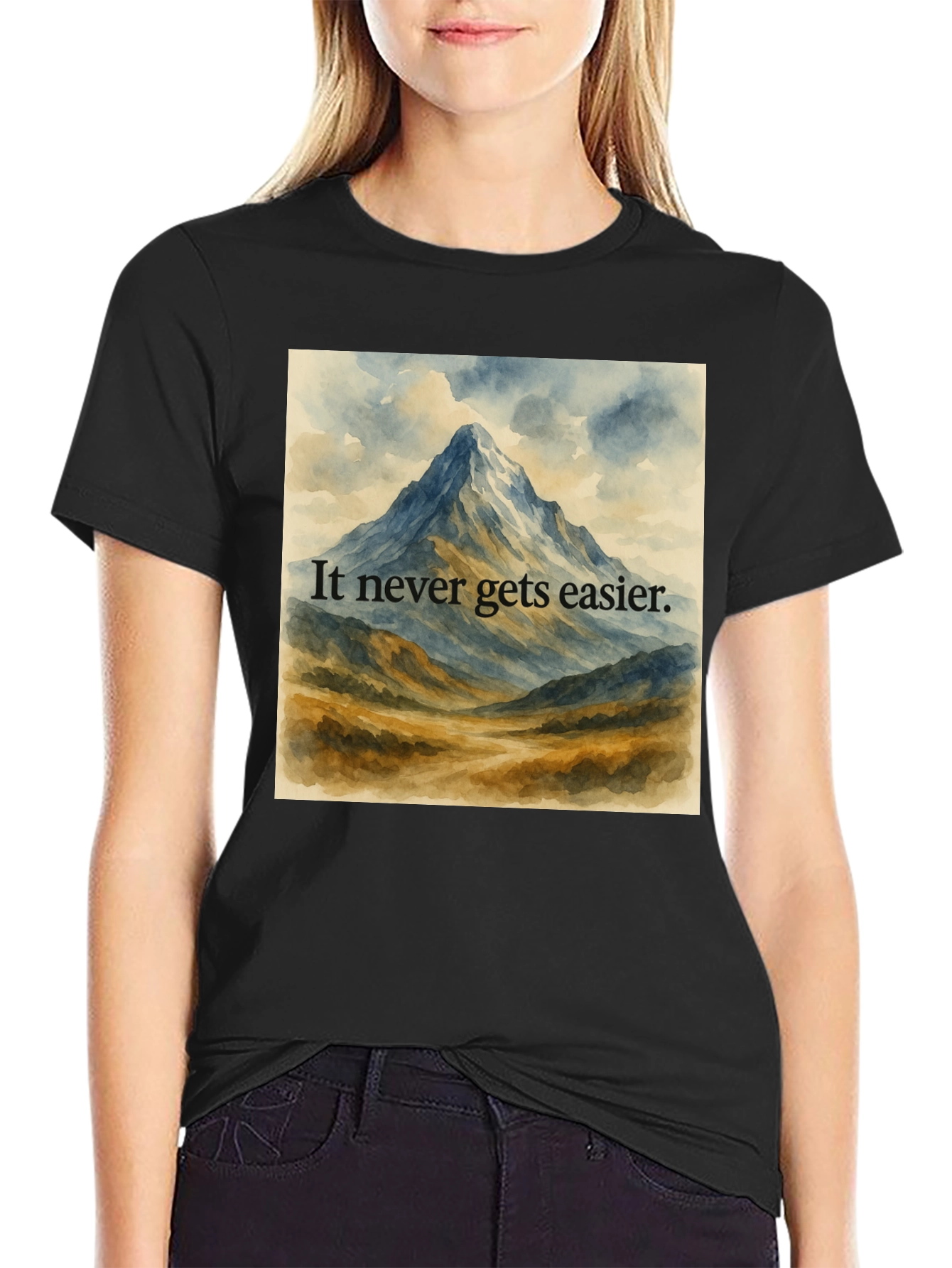 Motivational Mountain View Graphic Tee