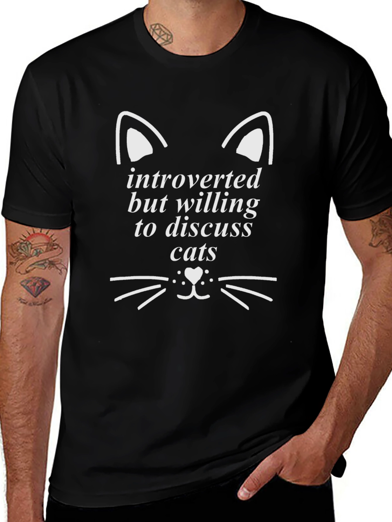 Introverted Cat Lover T-Shirt
