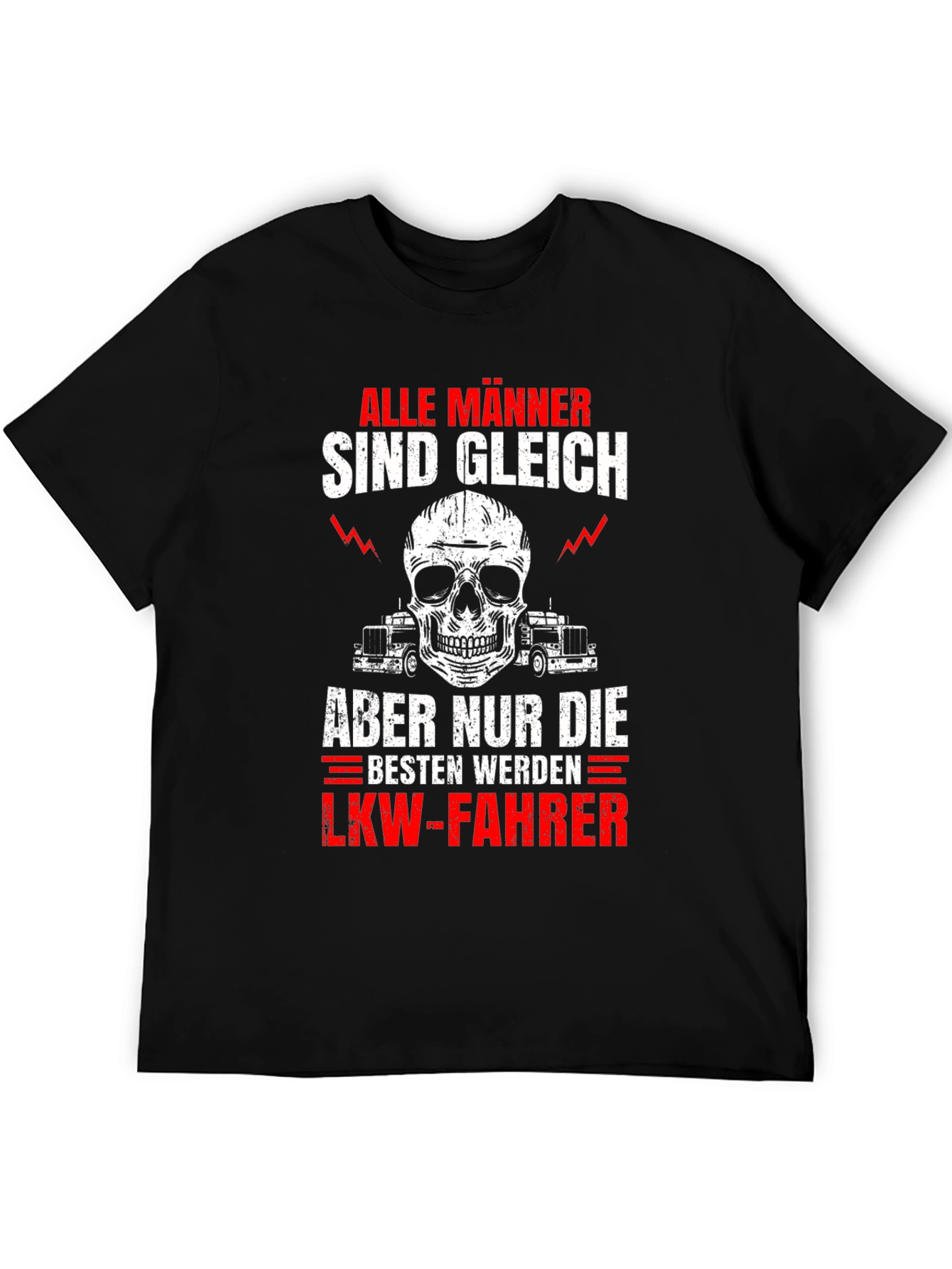 Mens Alle Manner Trucker T-Shirt