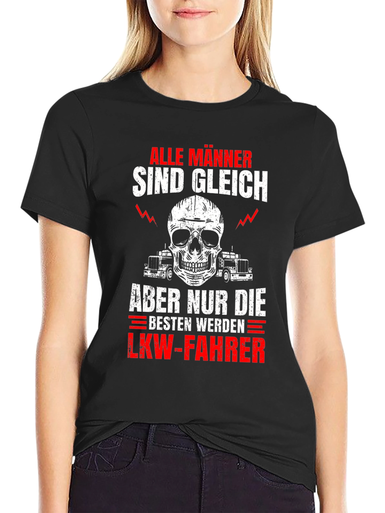 Mens Alle Manner Trucker T-Shirt