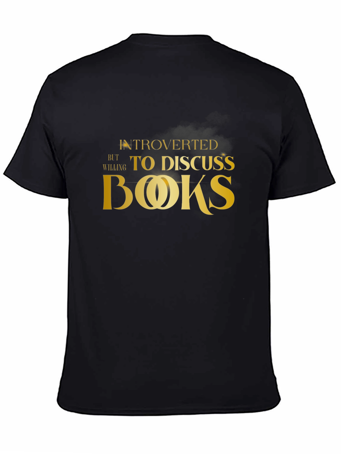 Introverted Books T-Shirt - Black Cotton Tee