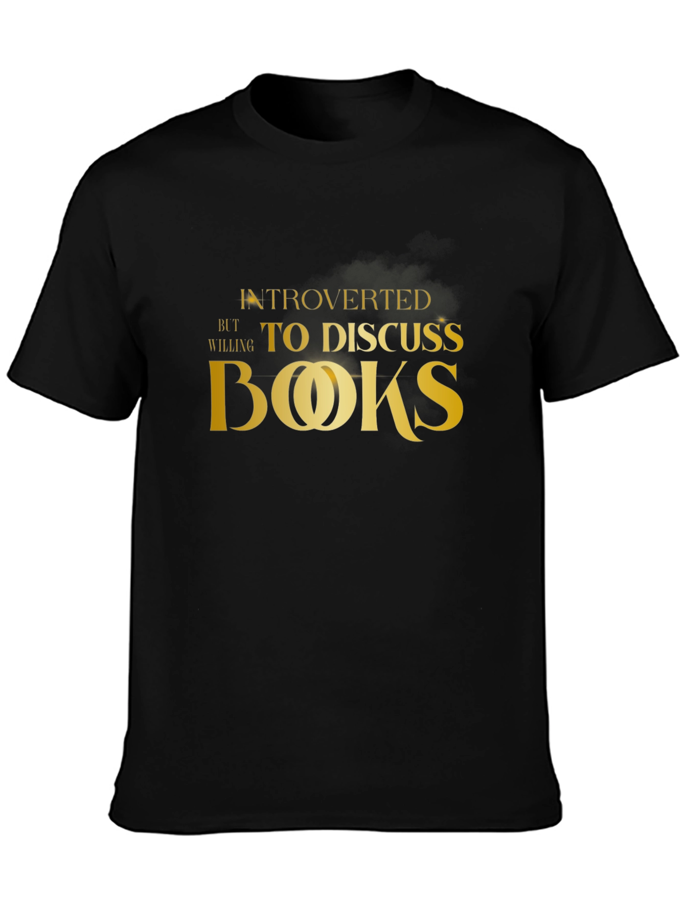 Introverted Books T-Shirt - Black Cotton Tee