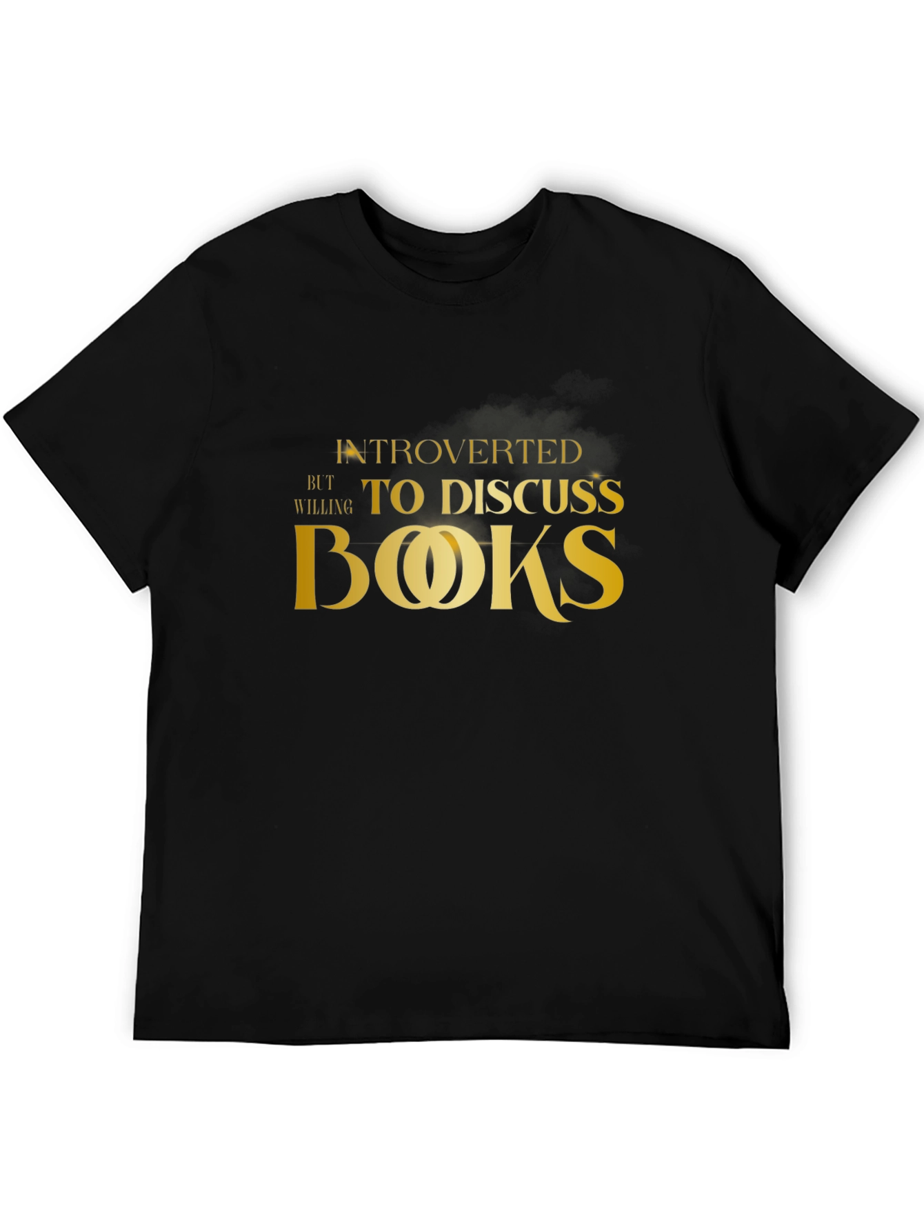 Introverted Books T-Shirt - Black Cotton Tee