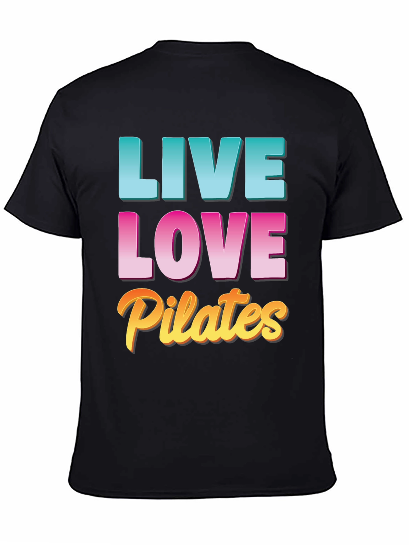 Live Love Pilates Black T-Shirt