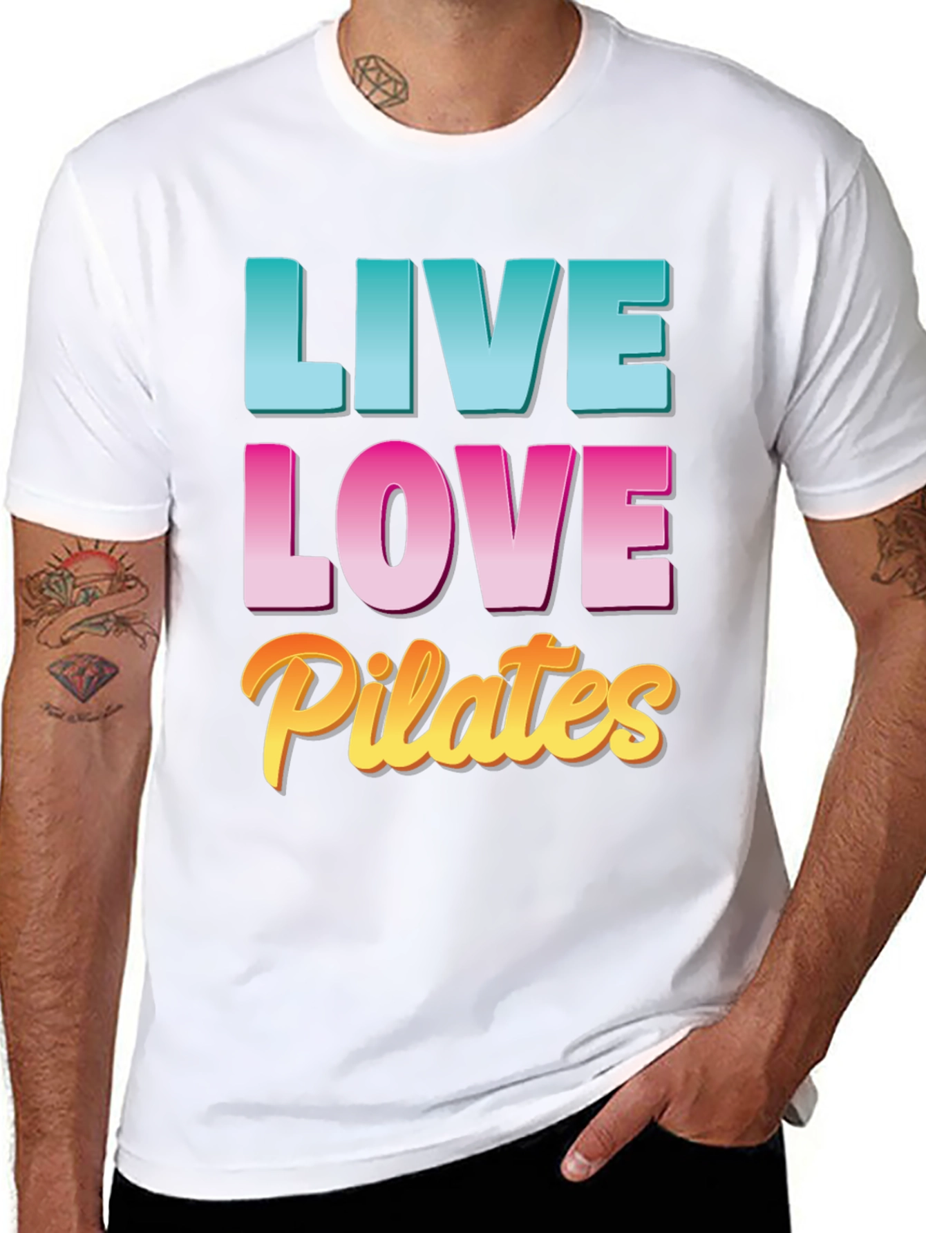 Live Love Pilates Black T-Shirt