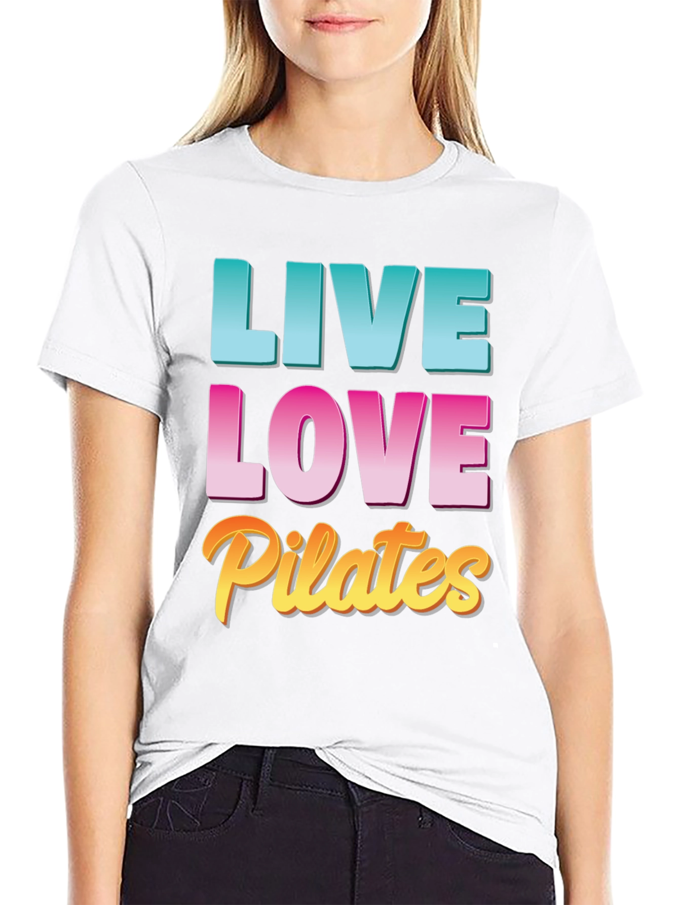 Live Love Pilates Black T-Shirt