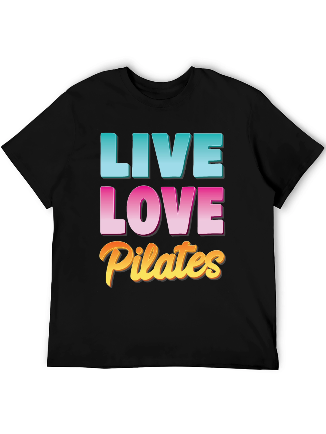 Live Love Pilates Black T-Shirt