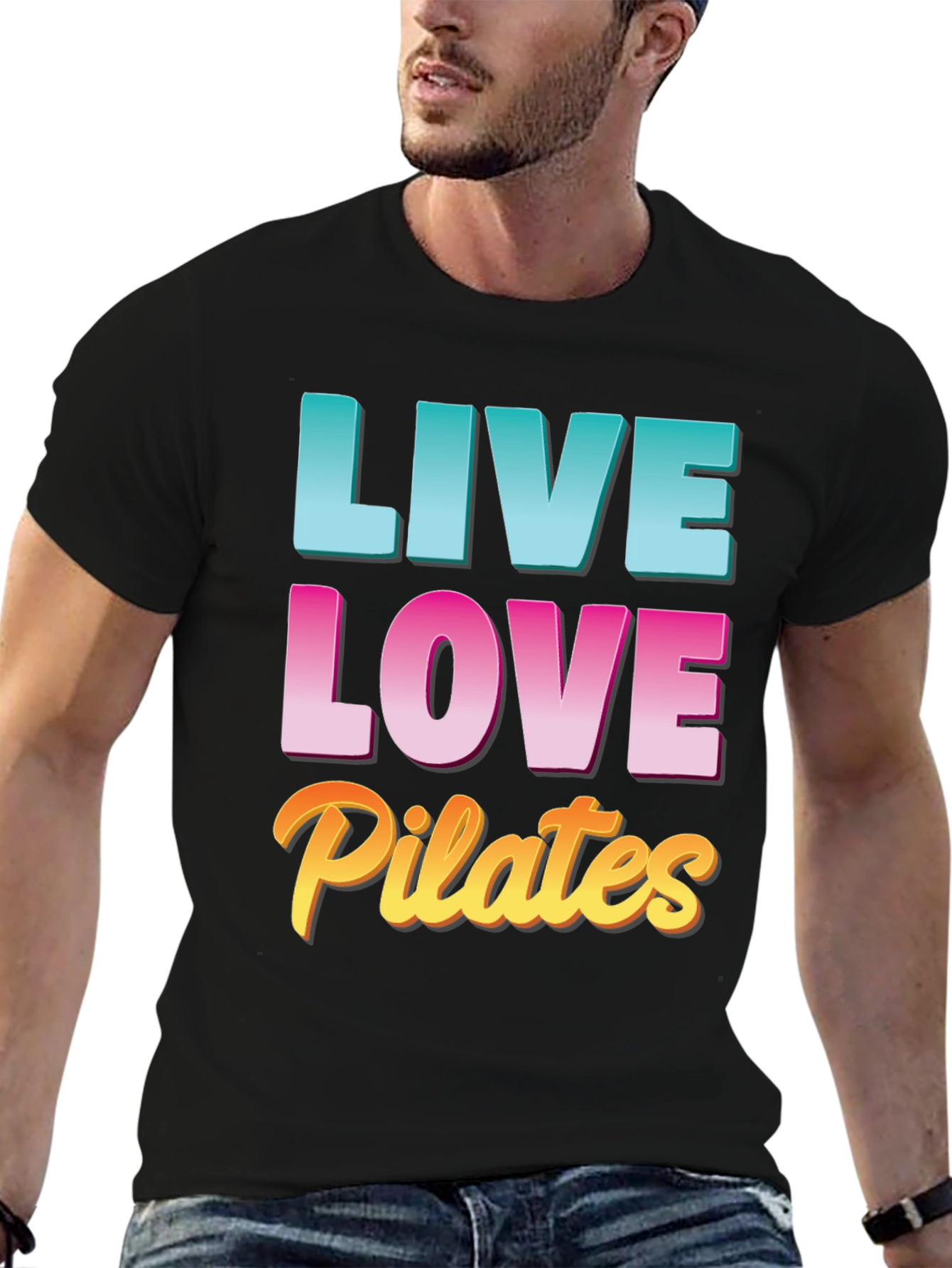 Live Love Pilates Black T-Shirt
