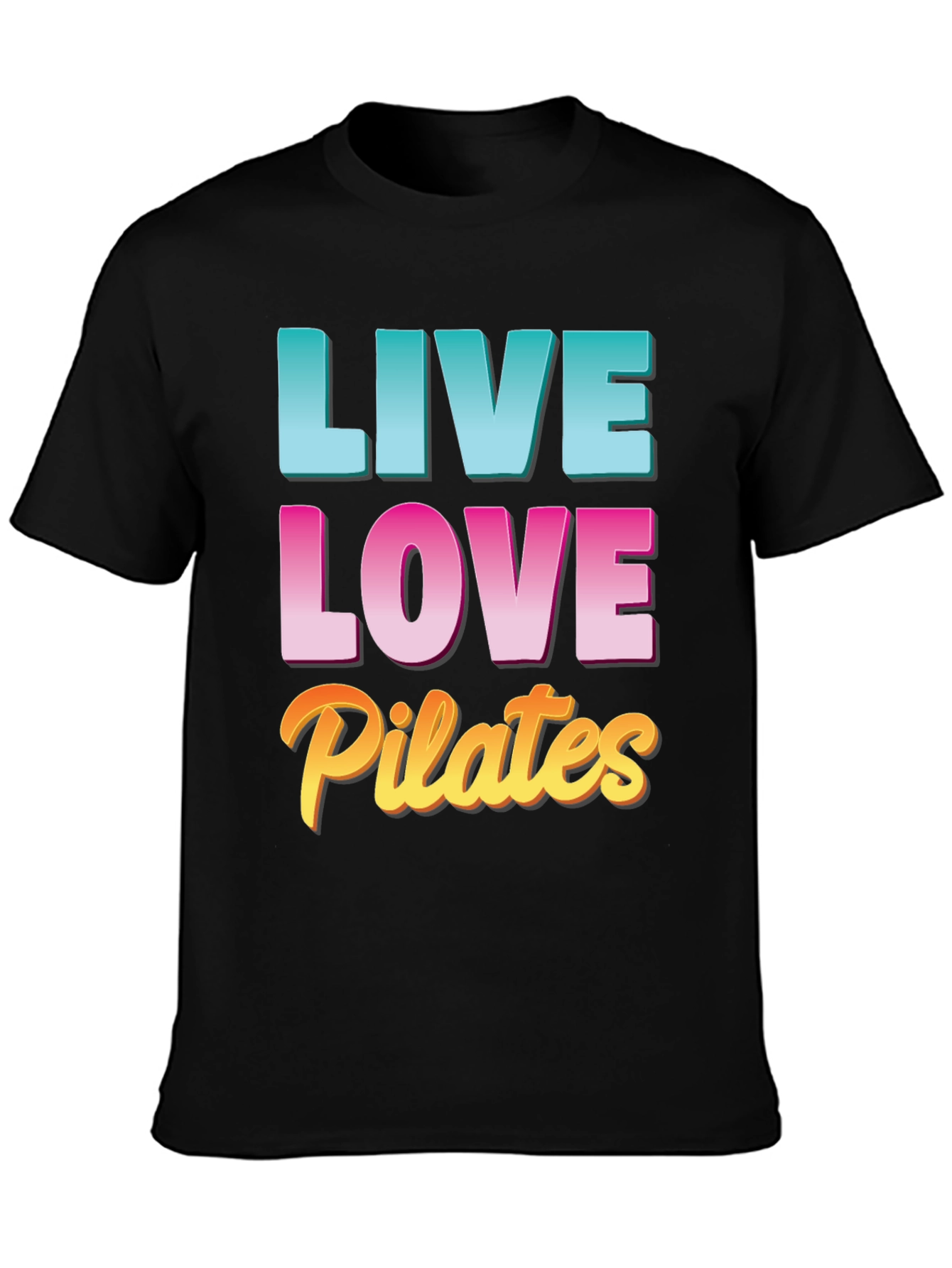 Live Love Pilates Black T-Shirt
