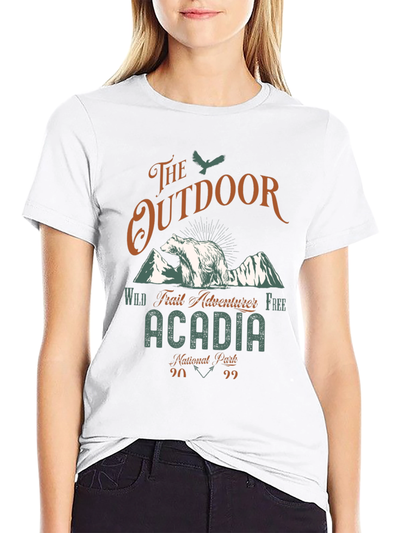 Outdoor Adventure Graphic T-Shirt - Acadia National Park