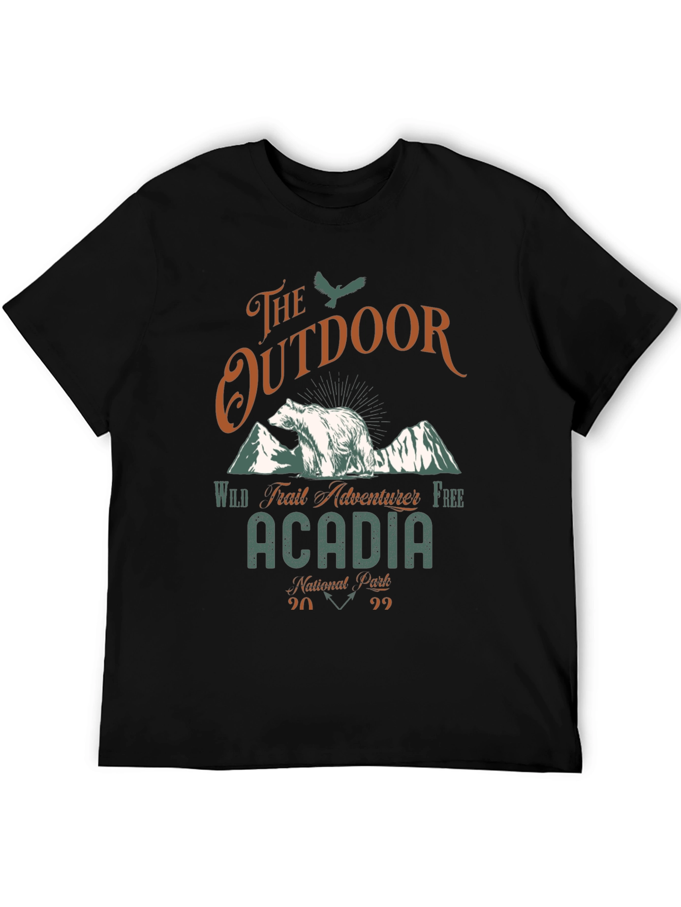 Outdoor Adventure Graphic T-Shirt - Acadia National Park