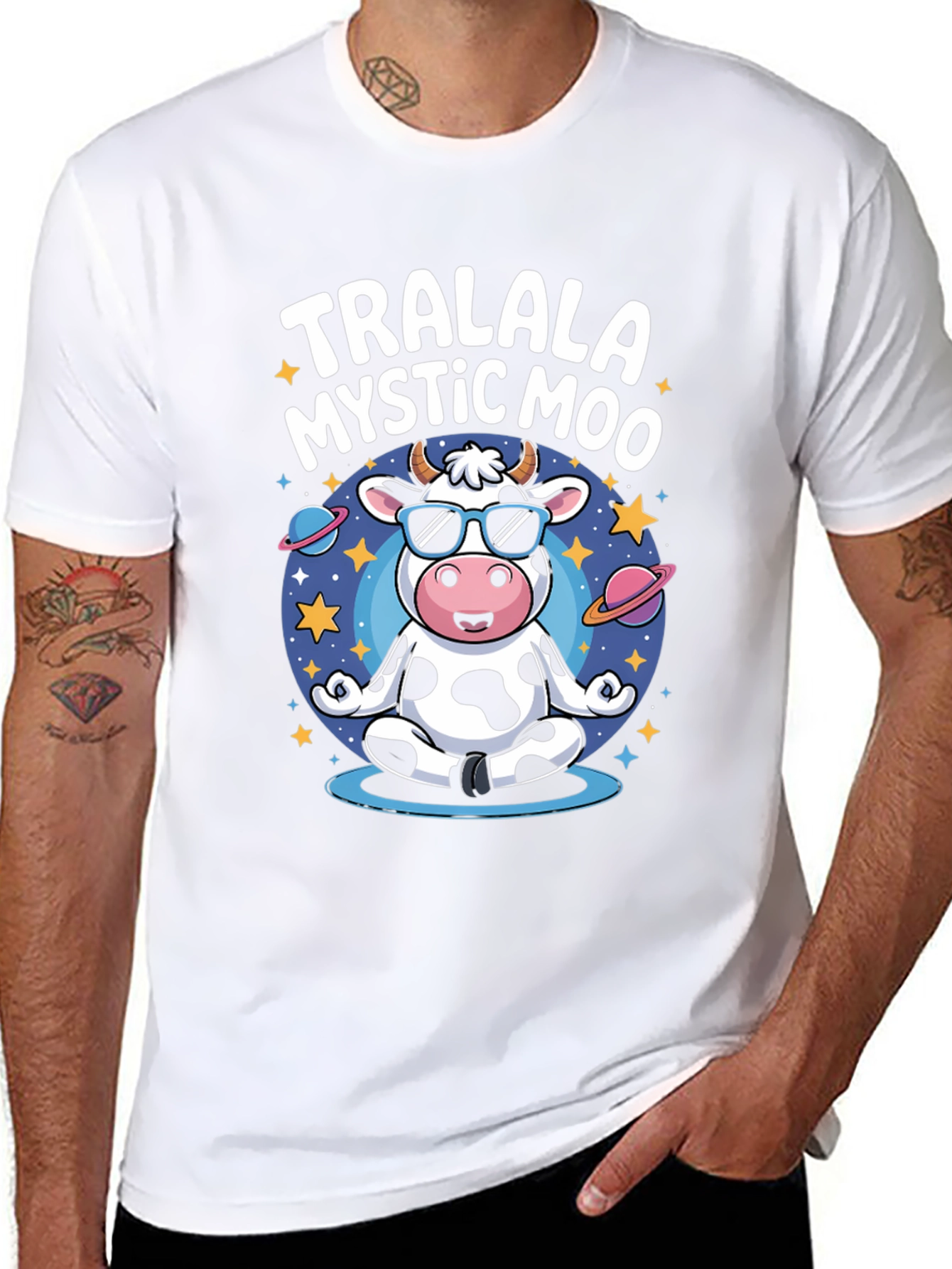 TralaLa Mystic Moo Black T-Shirt
