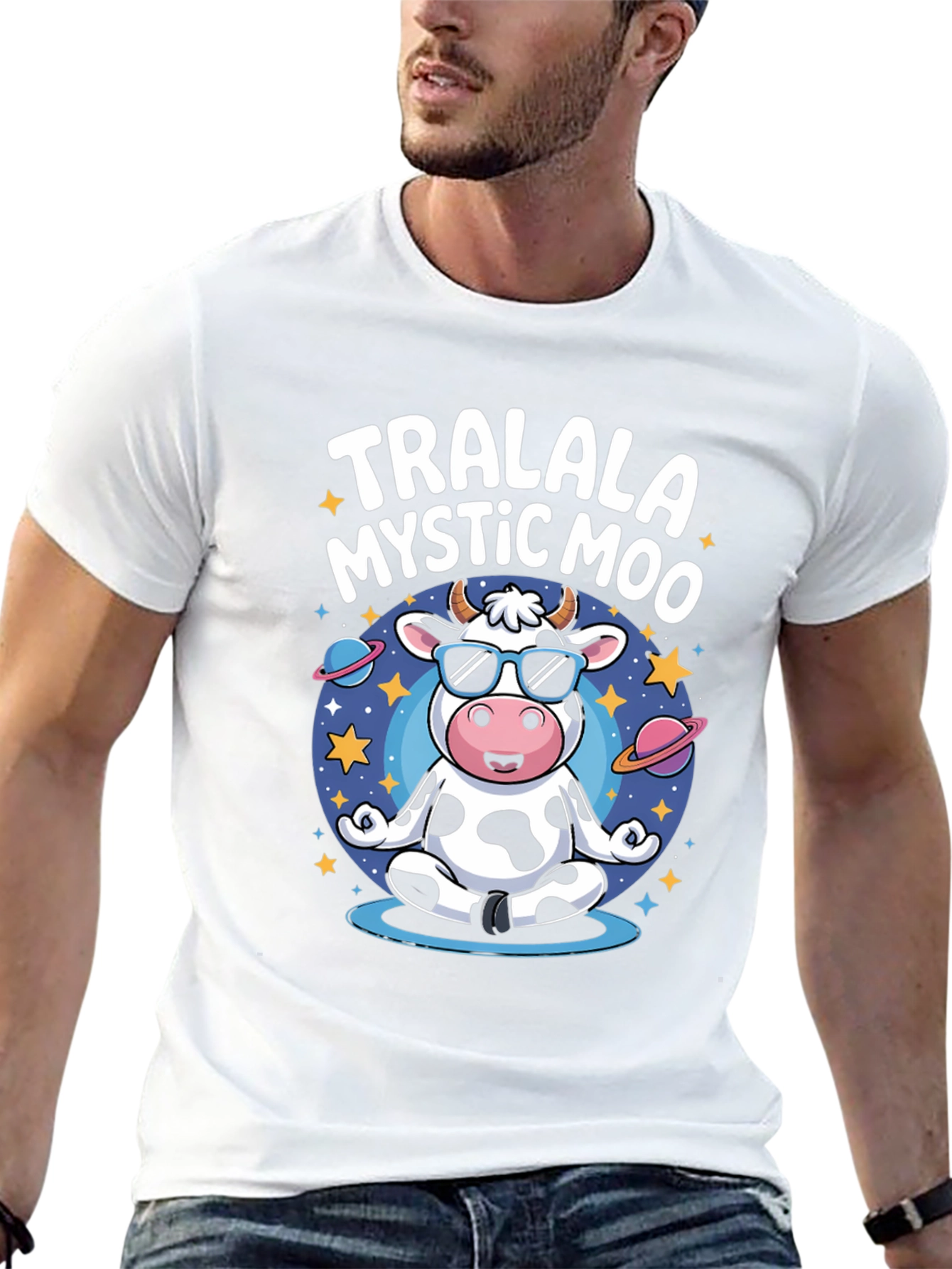 TralaLa Mystic Moo Black T-Shirt