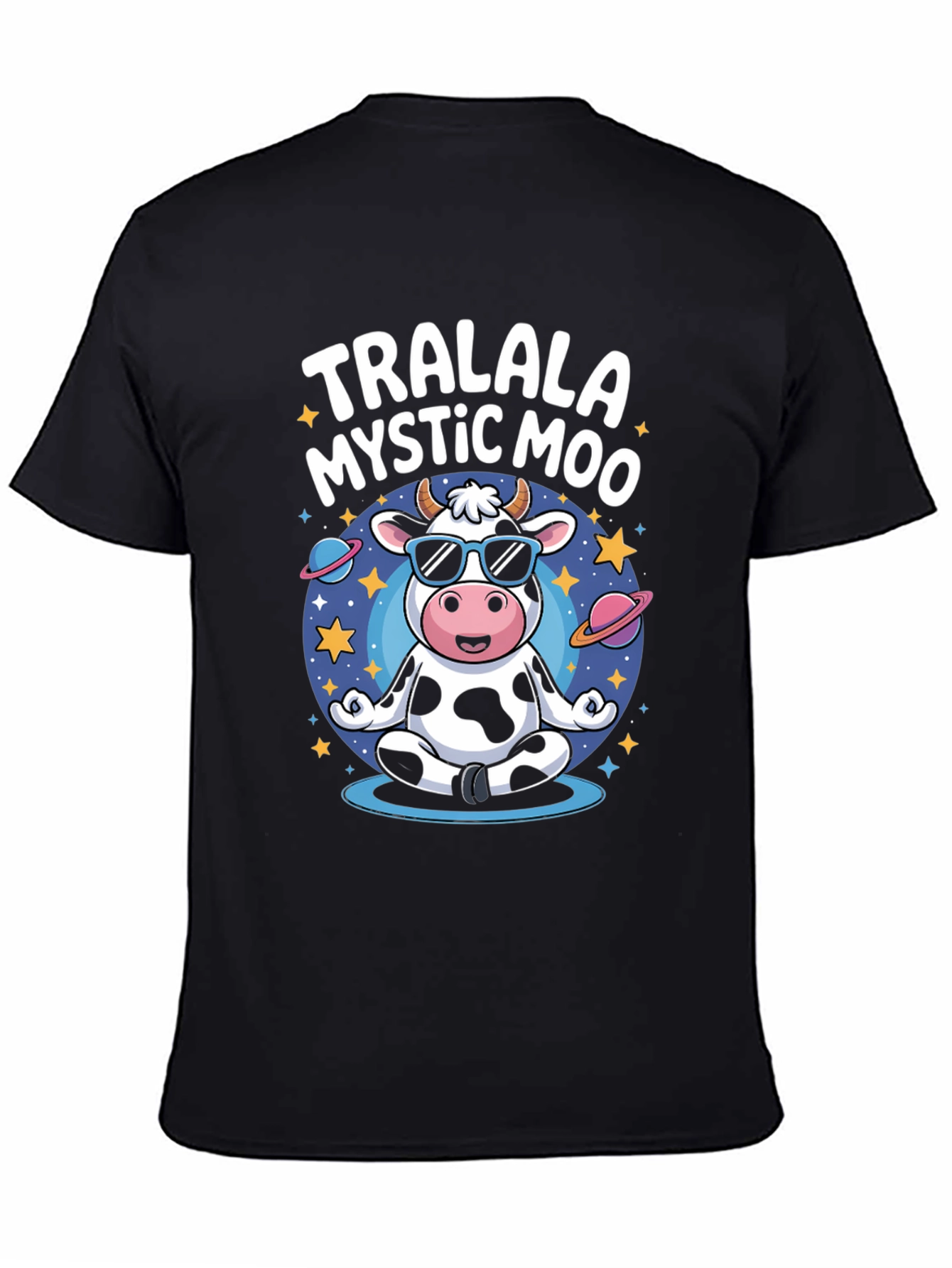 TralaLa Mystic Moo Black T-Shirt