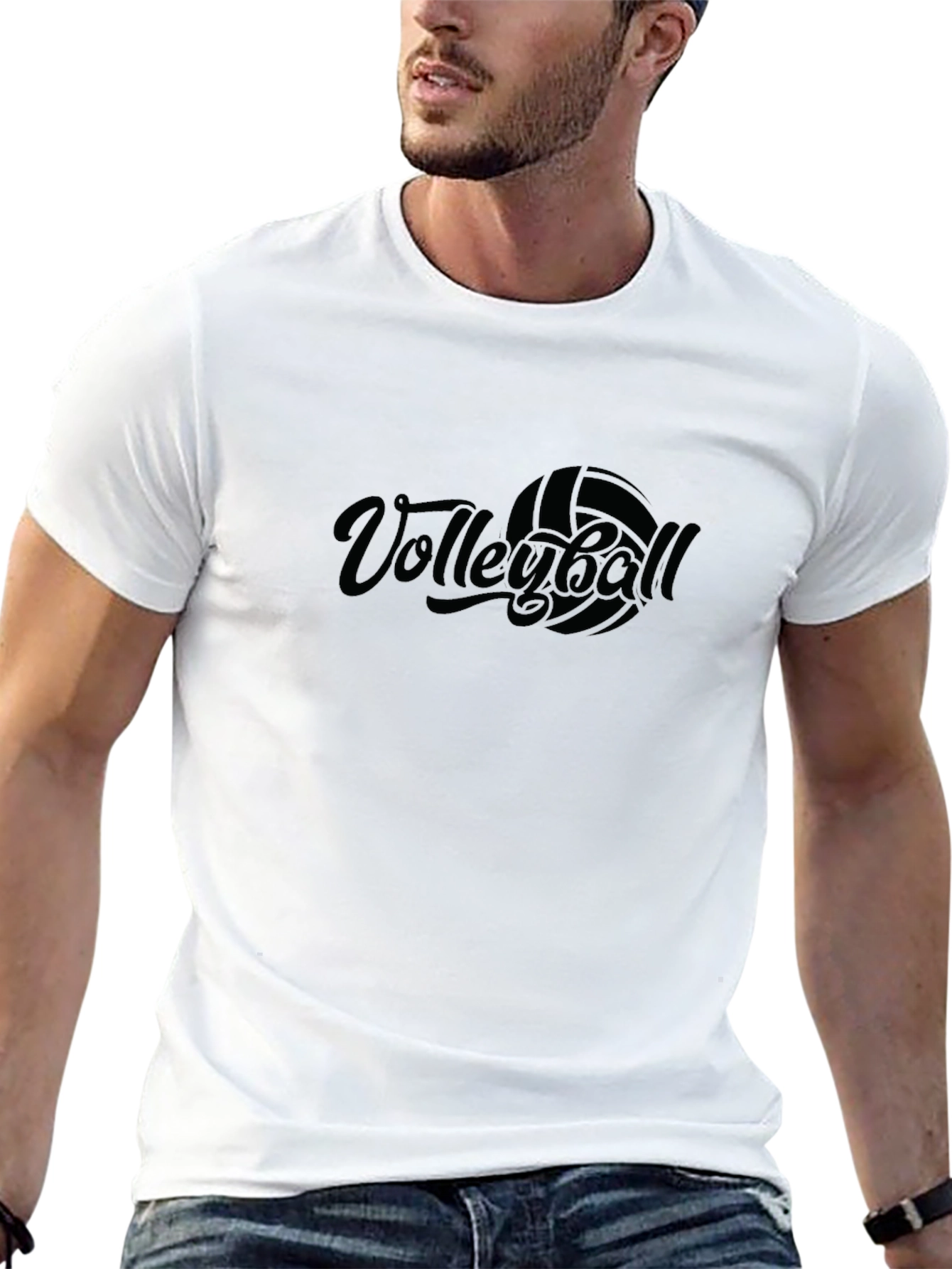 Volleyball Graphic T-Shirt - Sporty Casual Wear