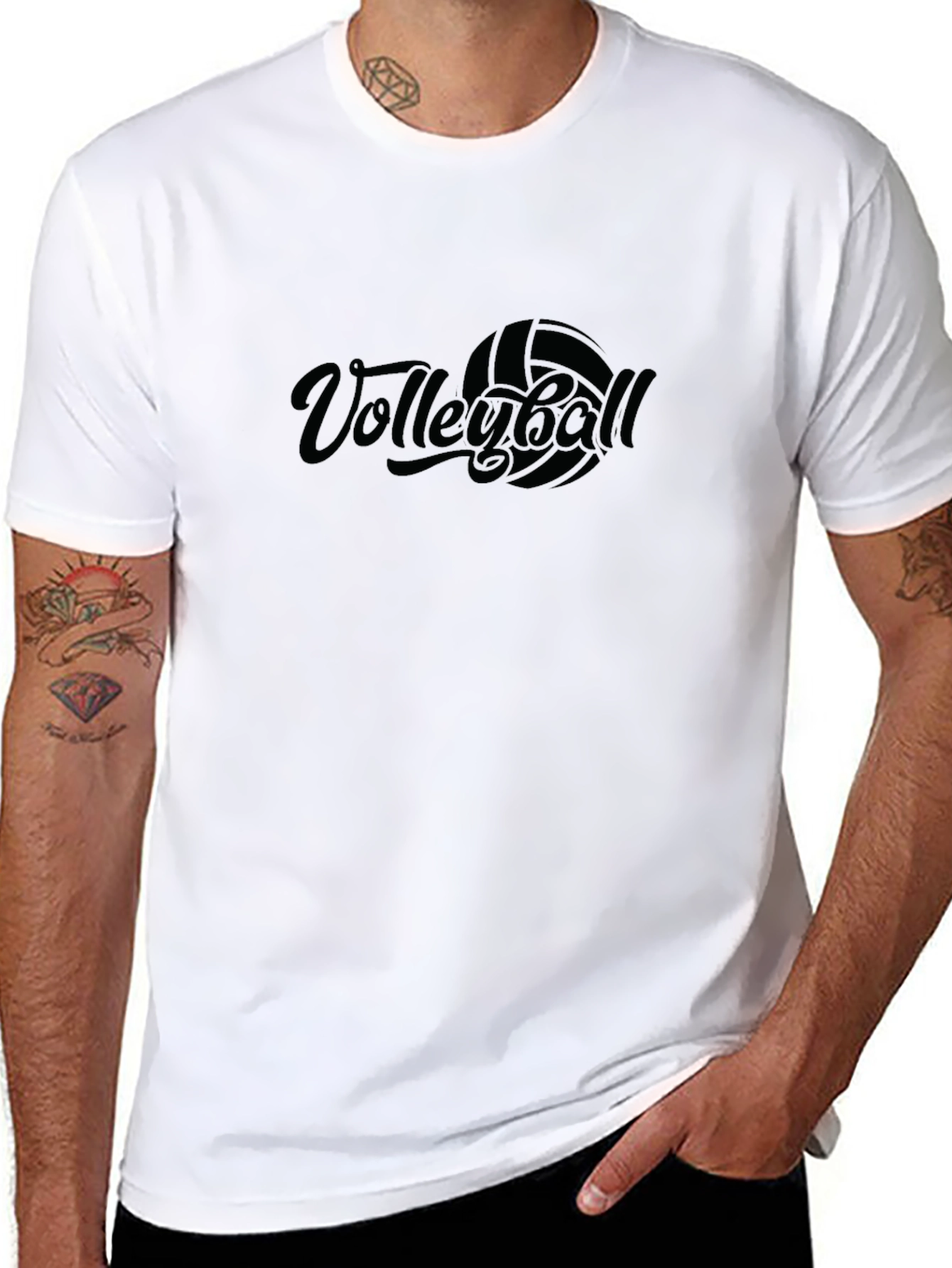 Volleyball Graphic T-Shirt - Sporty Casual Wear