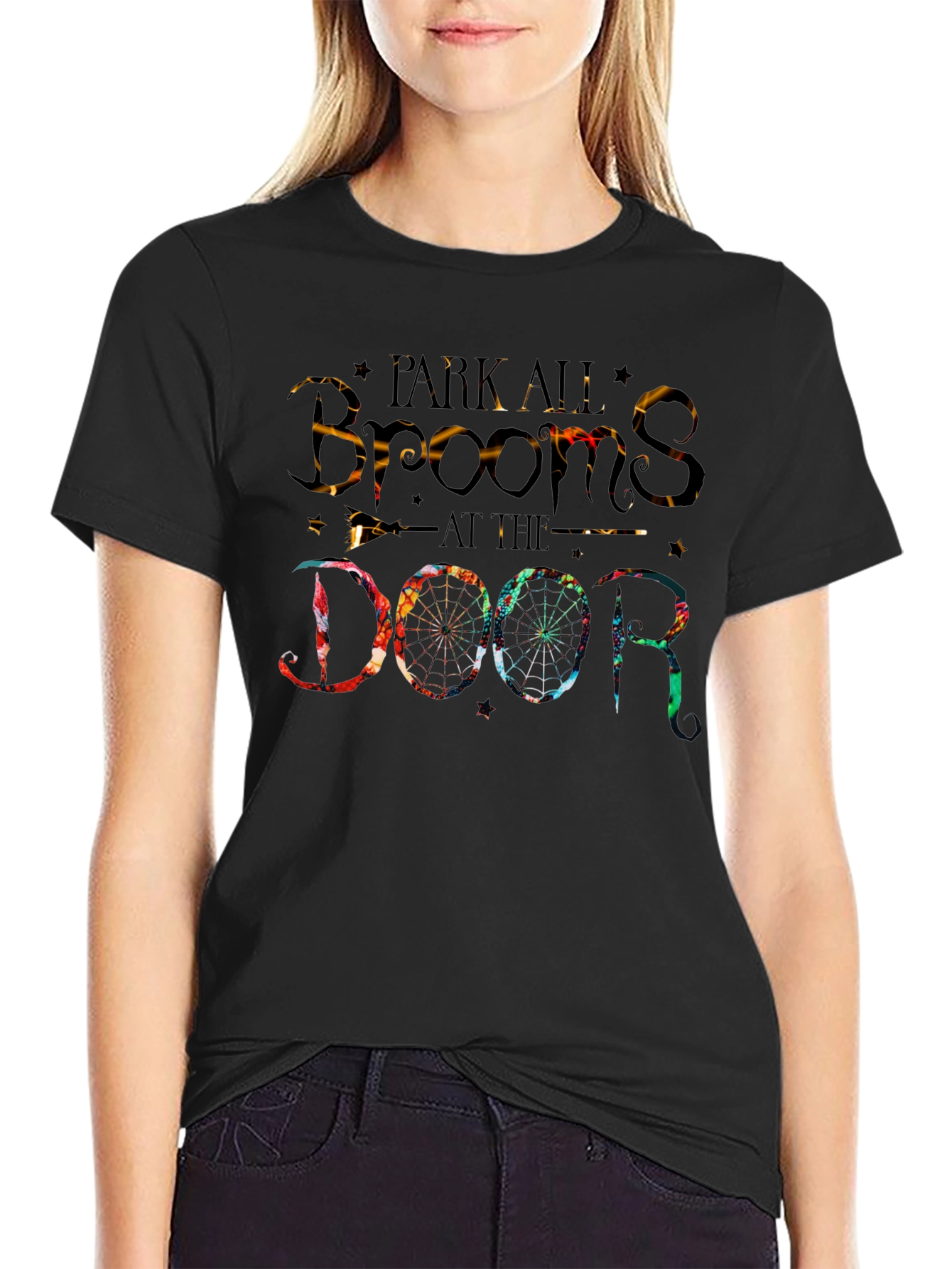 Park All Brooms at the Door Halloween T-Shirt