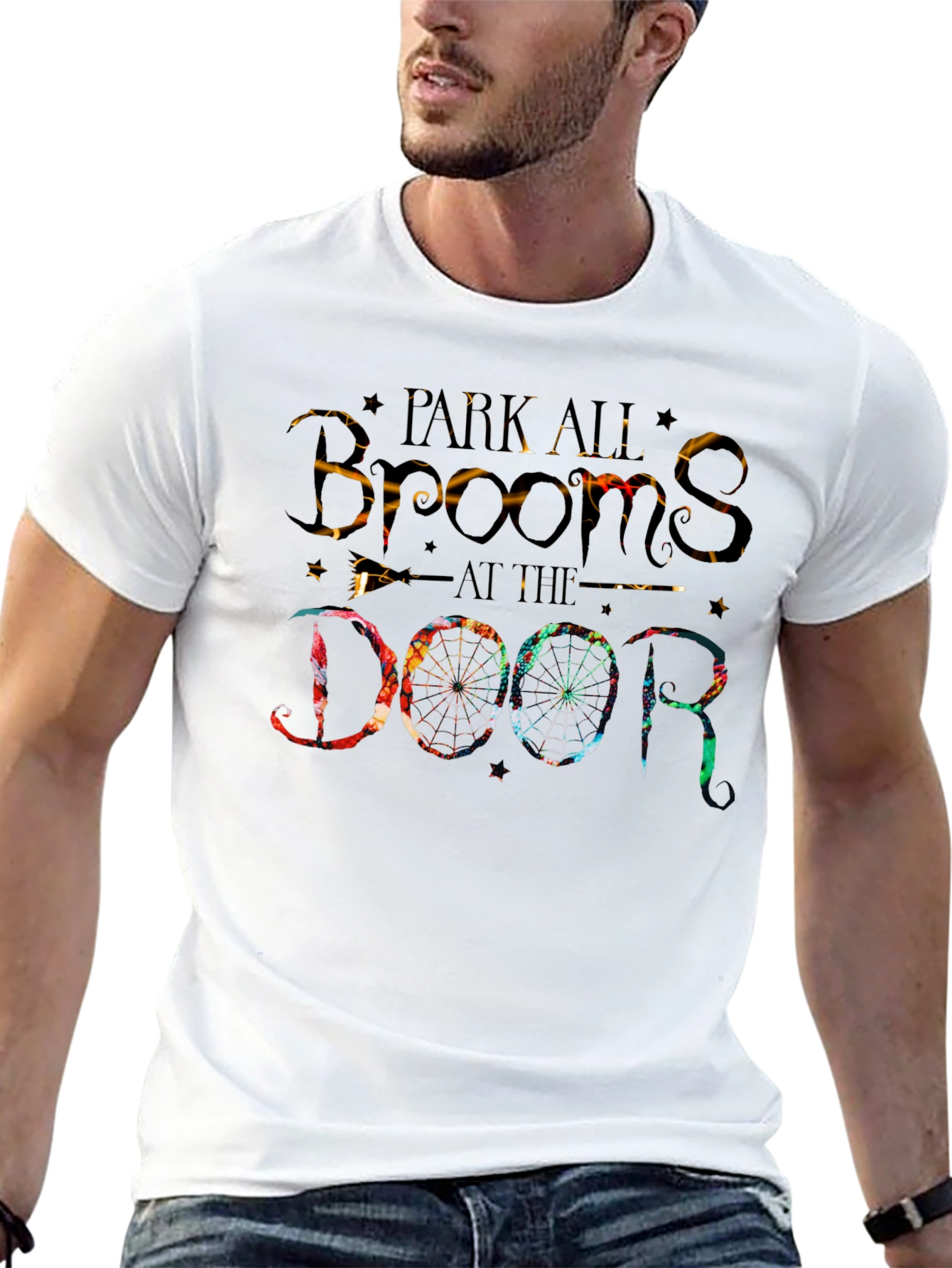 Park All Brooms at the Door Halloween T-Shirt