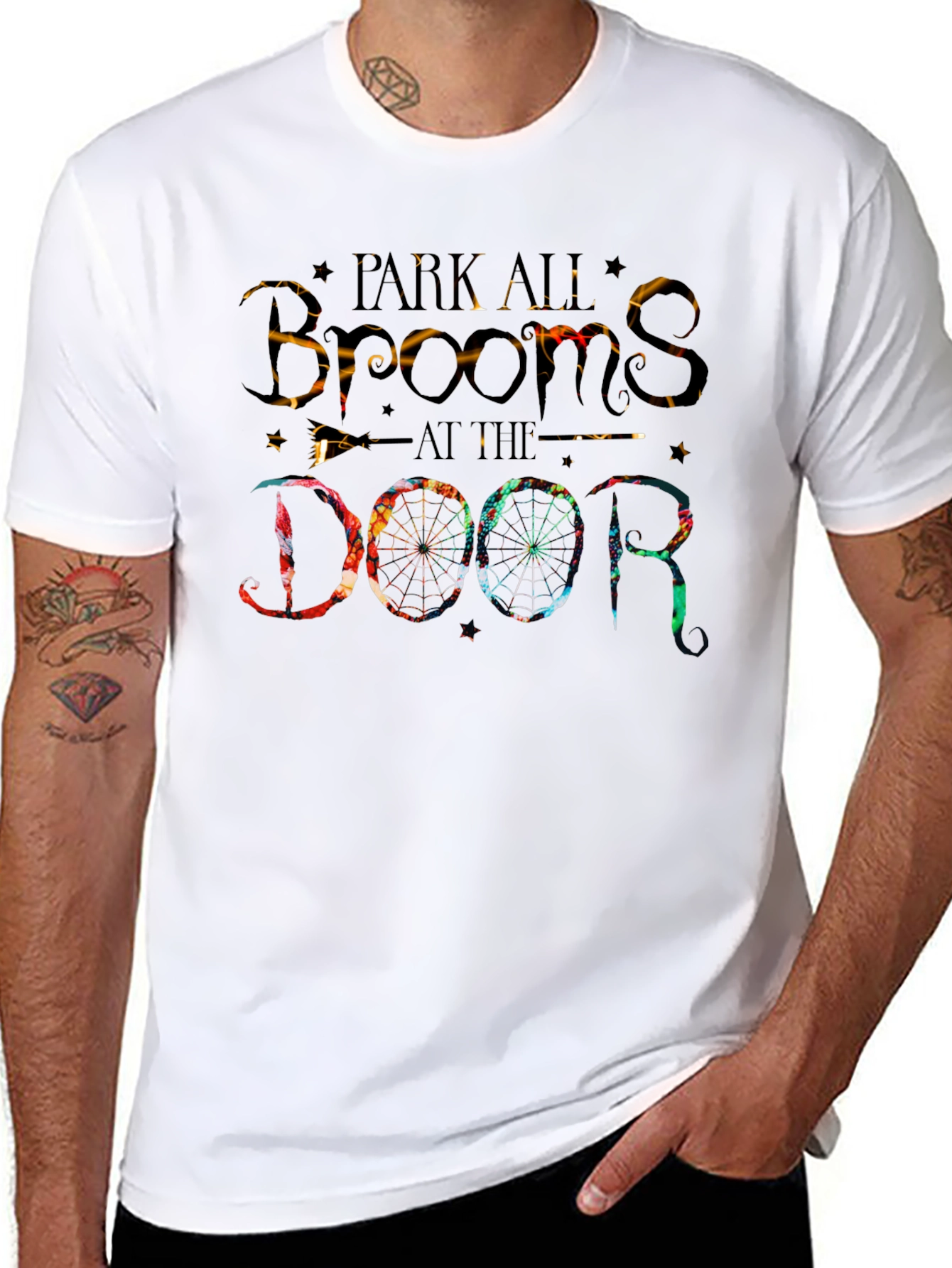 Park All Brooms at the Door Halloween T-Shirt