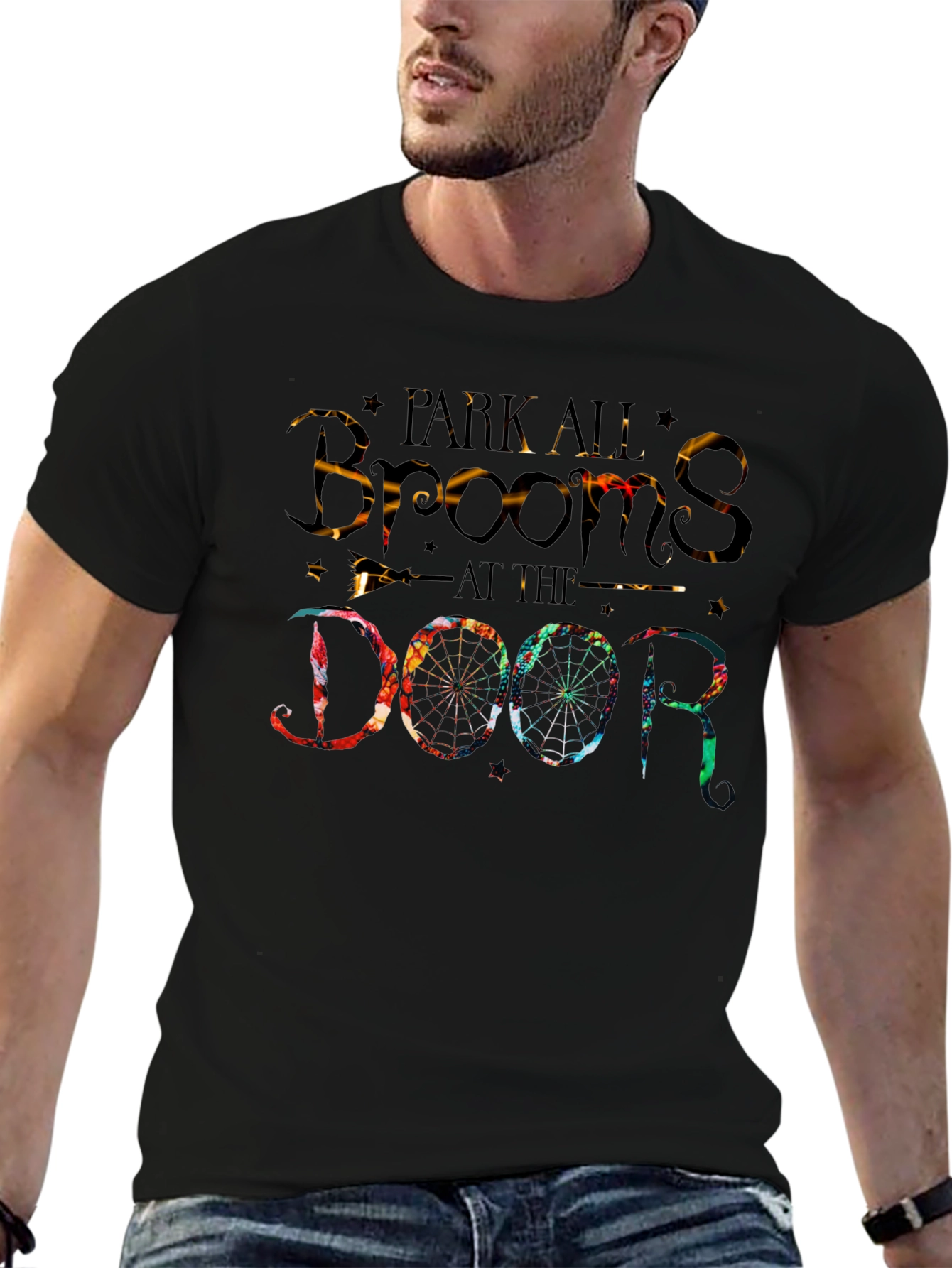 Park All Brooms at the Door Halloween T-Shirt