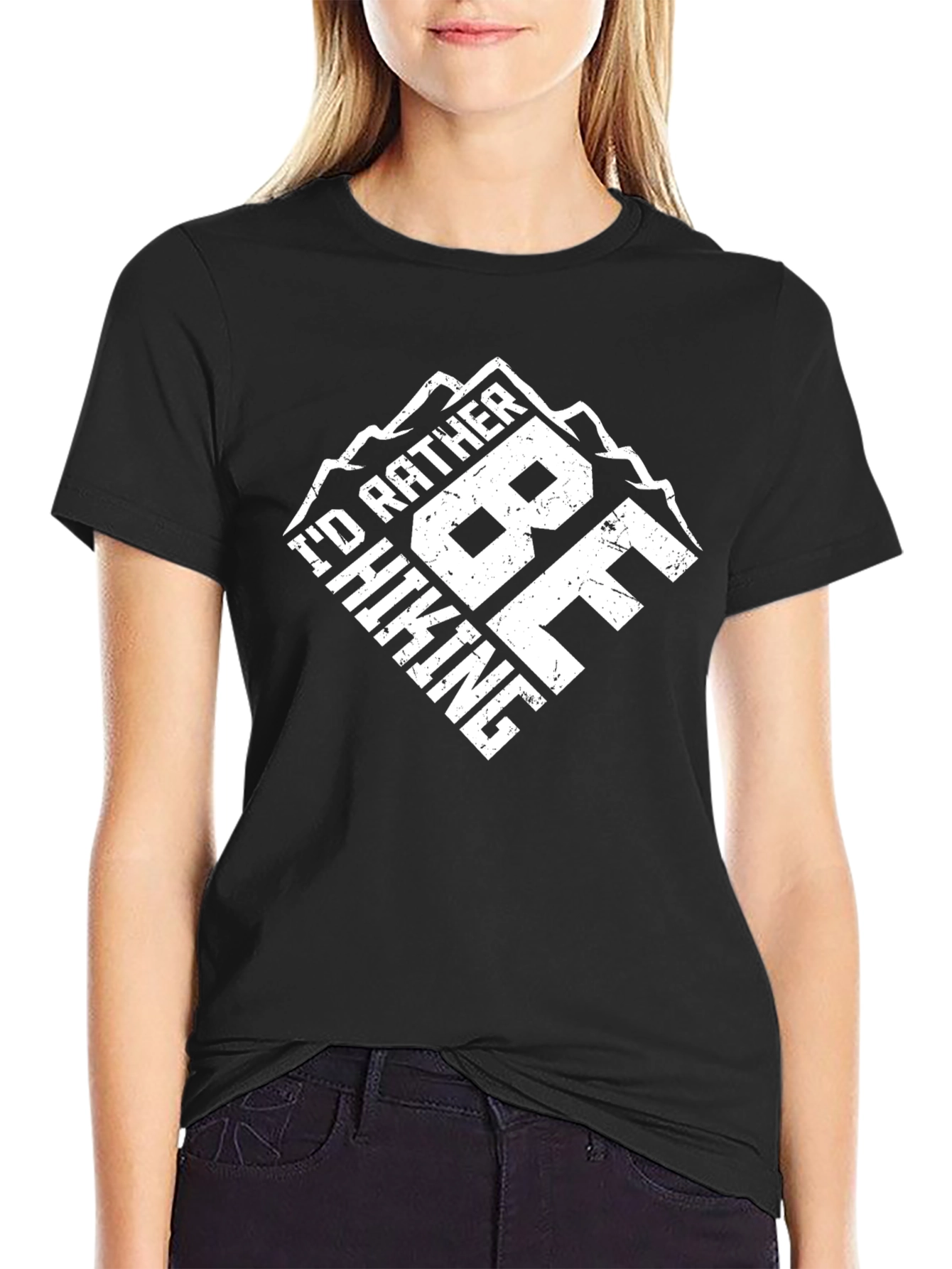 Hiking Graphic T-Shirt - Id Rather Be
