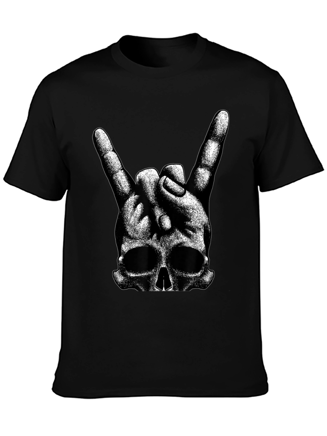 Rock On Skull Graphic T-Shirt