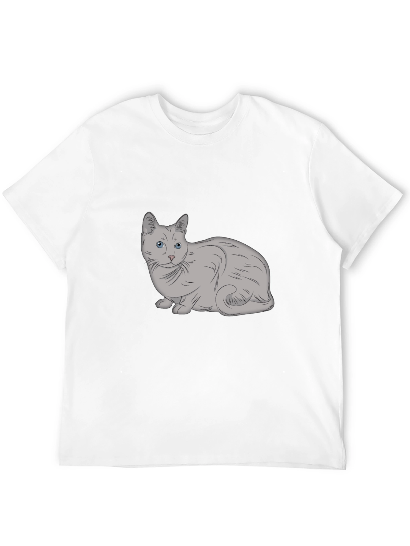 Cat Graphic T-Shirt - Unisex Black Tee