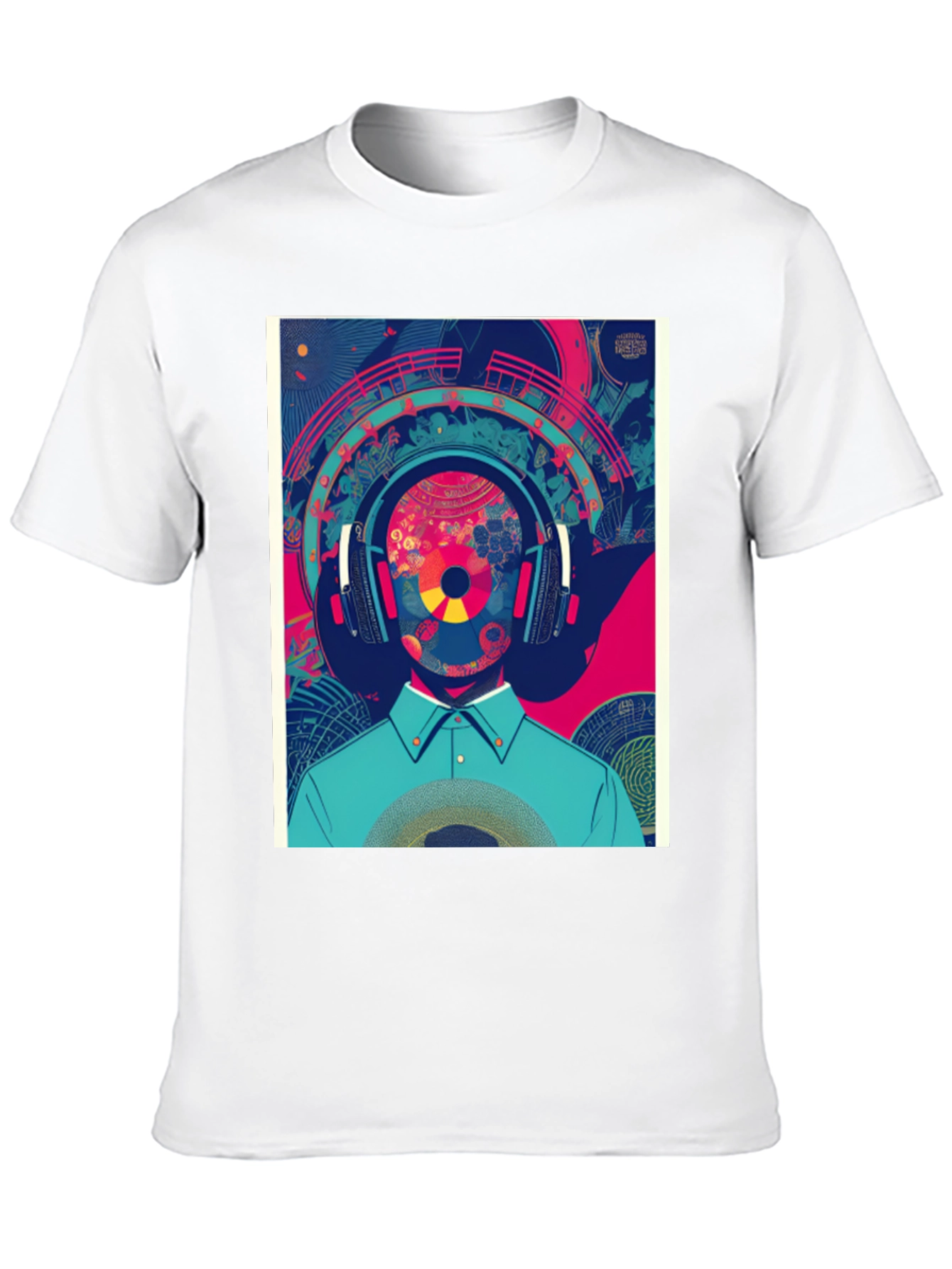 Abstract Music Lover Graphic Tee