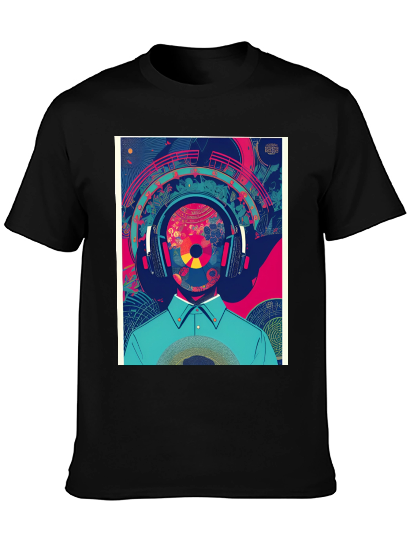 Abstract Music Lover Graphic Tee