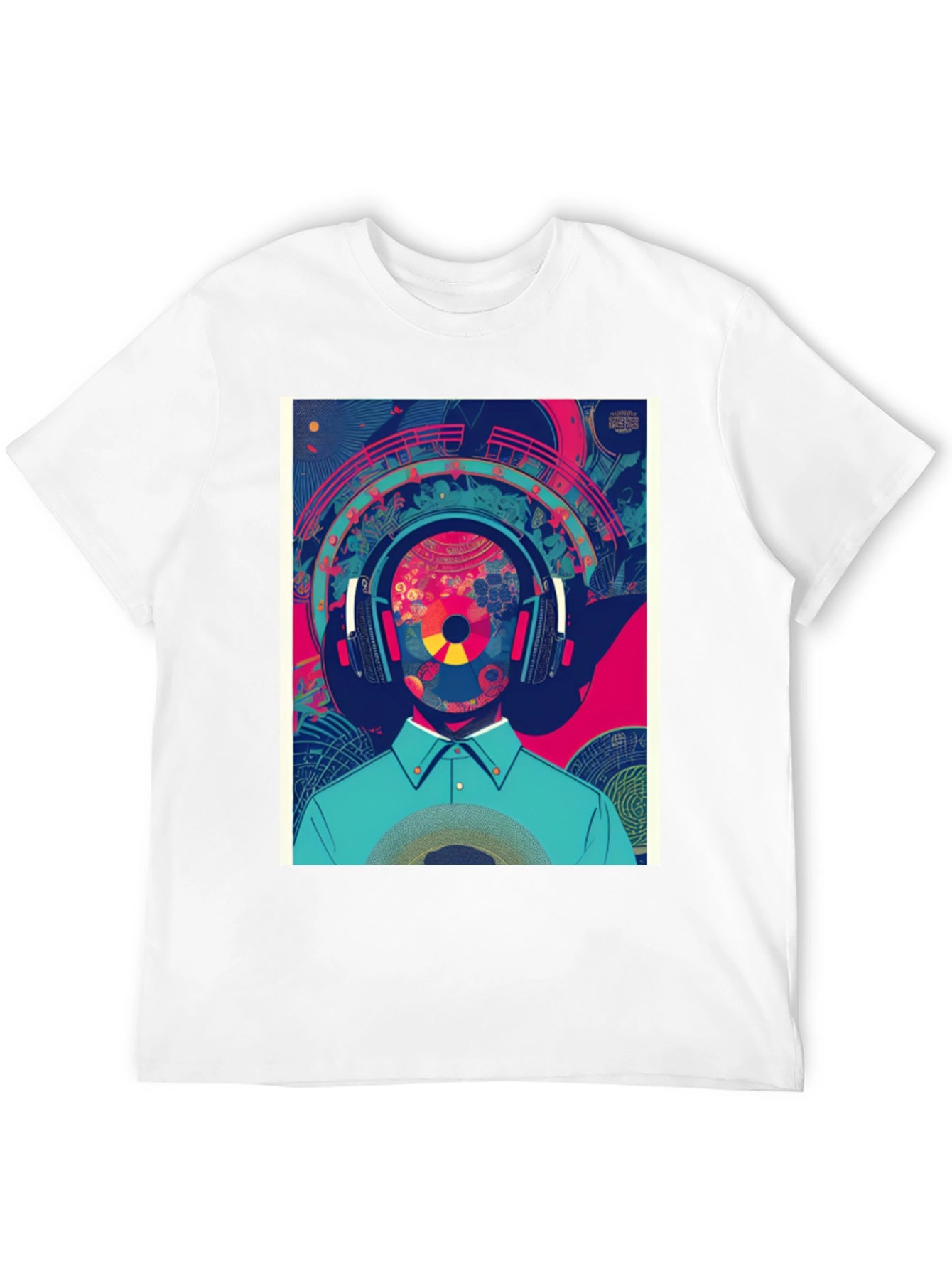 Abstract Music Lover Graphic Tee