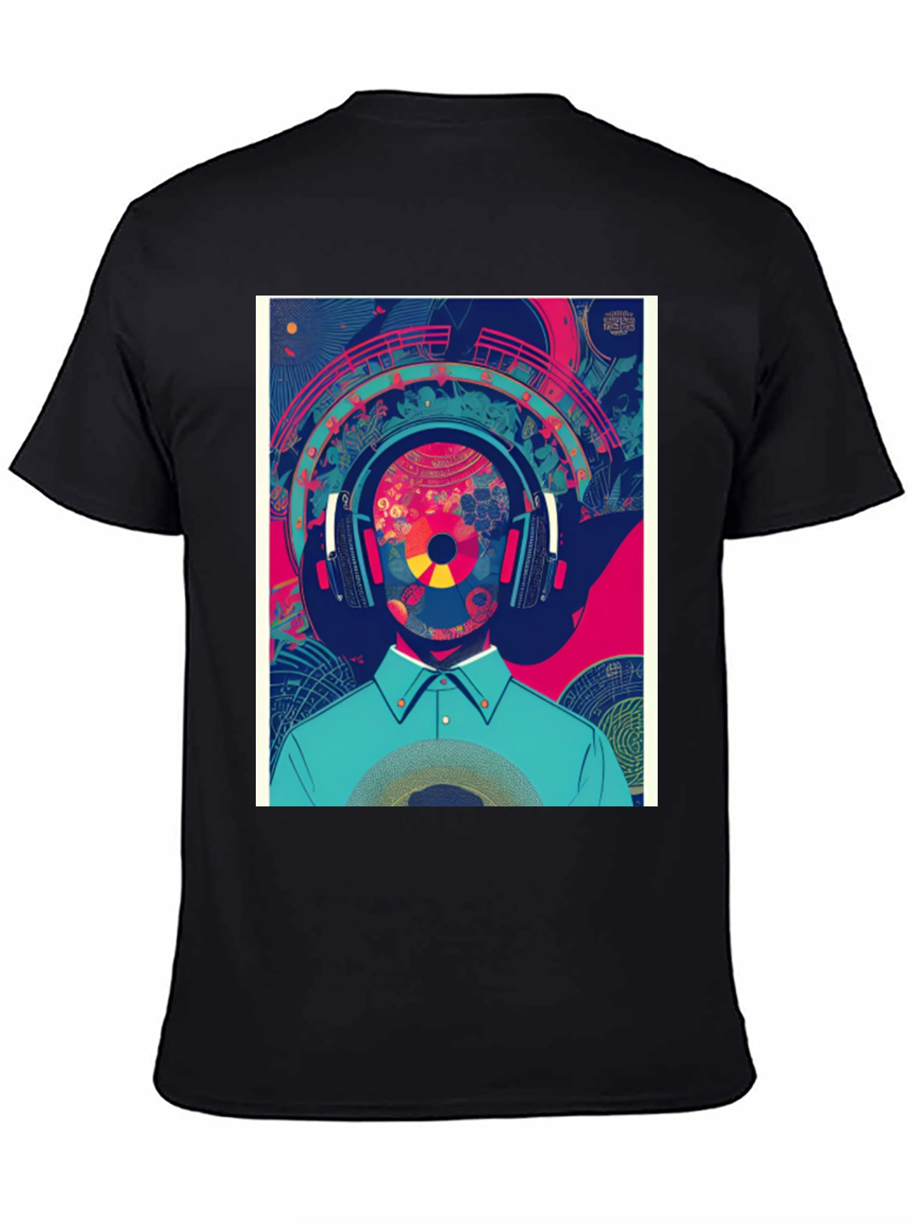 Abstract Music Lover Graphic Tee