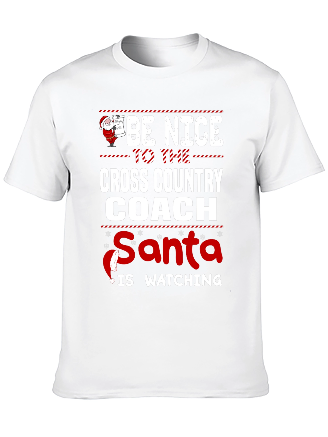 Cross Country Coach Santa T-Shirt
