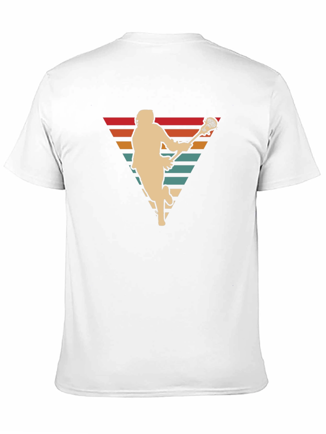 Retro Lacrosse Player Graphic T-Shirt
