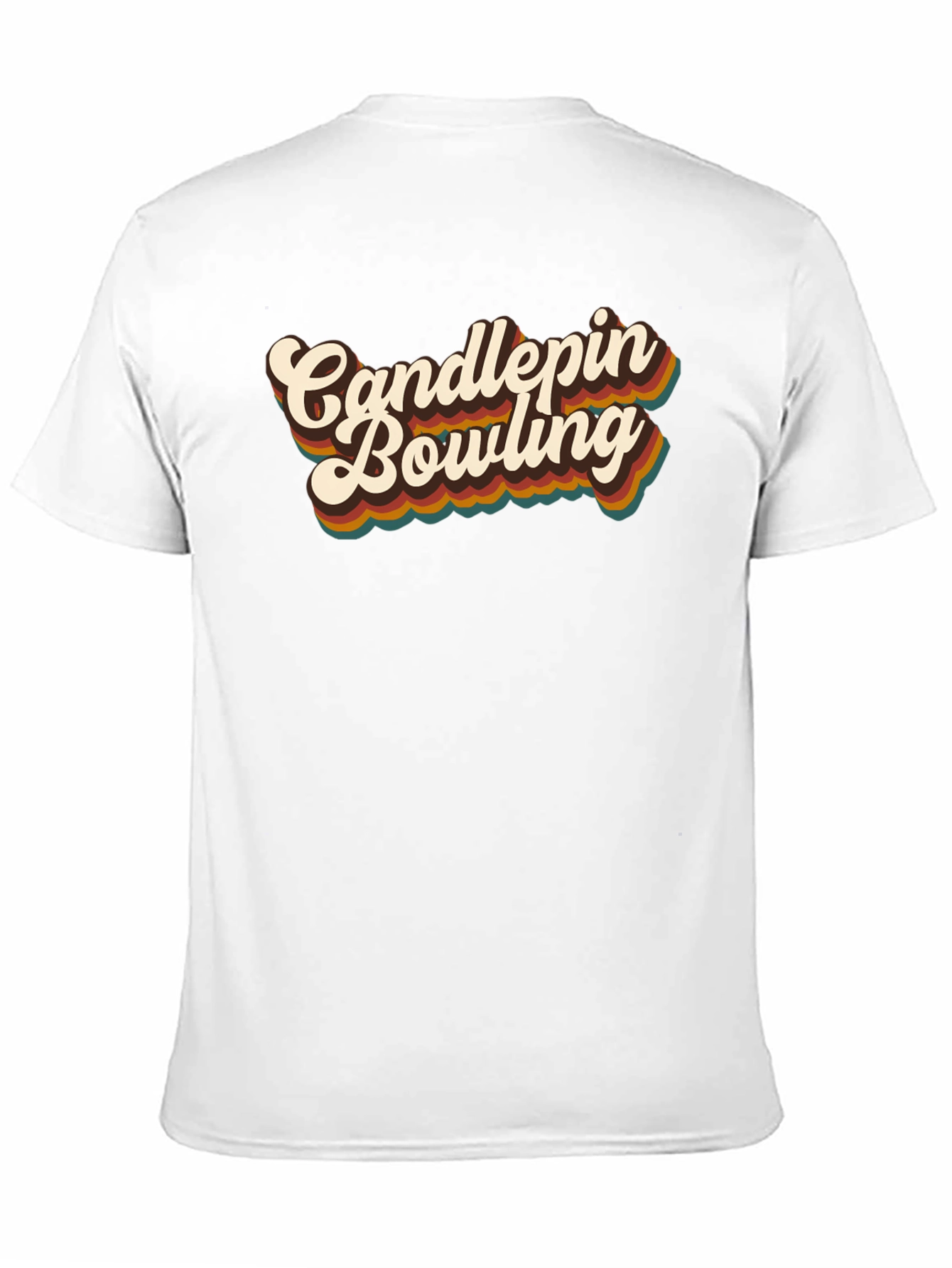 Retro Candlepins Bowling Graphic Tee