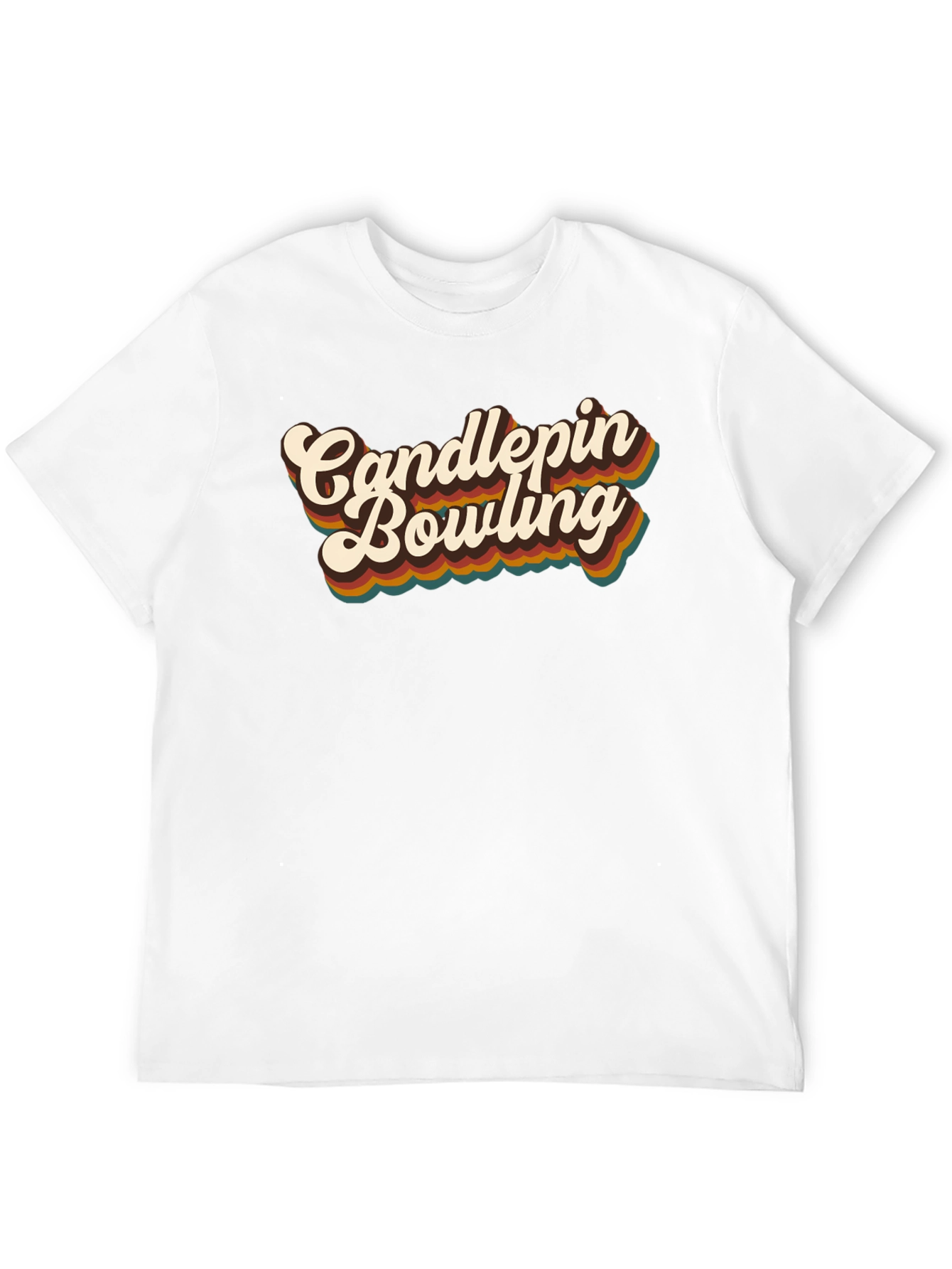 Retro Candlepins Bowling Graphic Tee