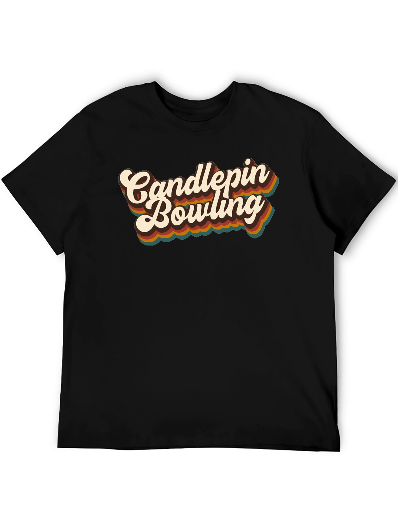 Retro Candlepins Bowling Graphic Tee