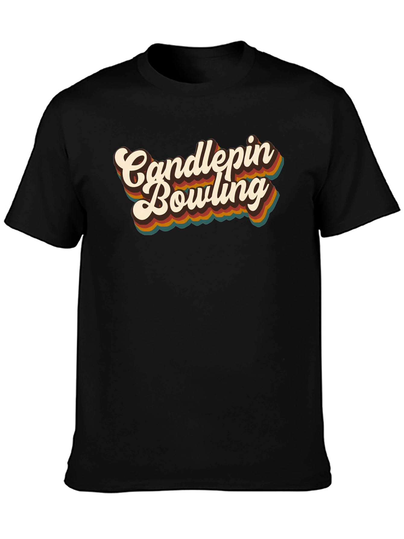 Retro Candlepins Bowling Graphic Tee