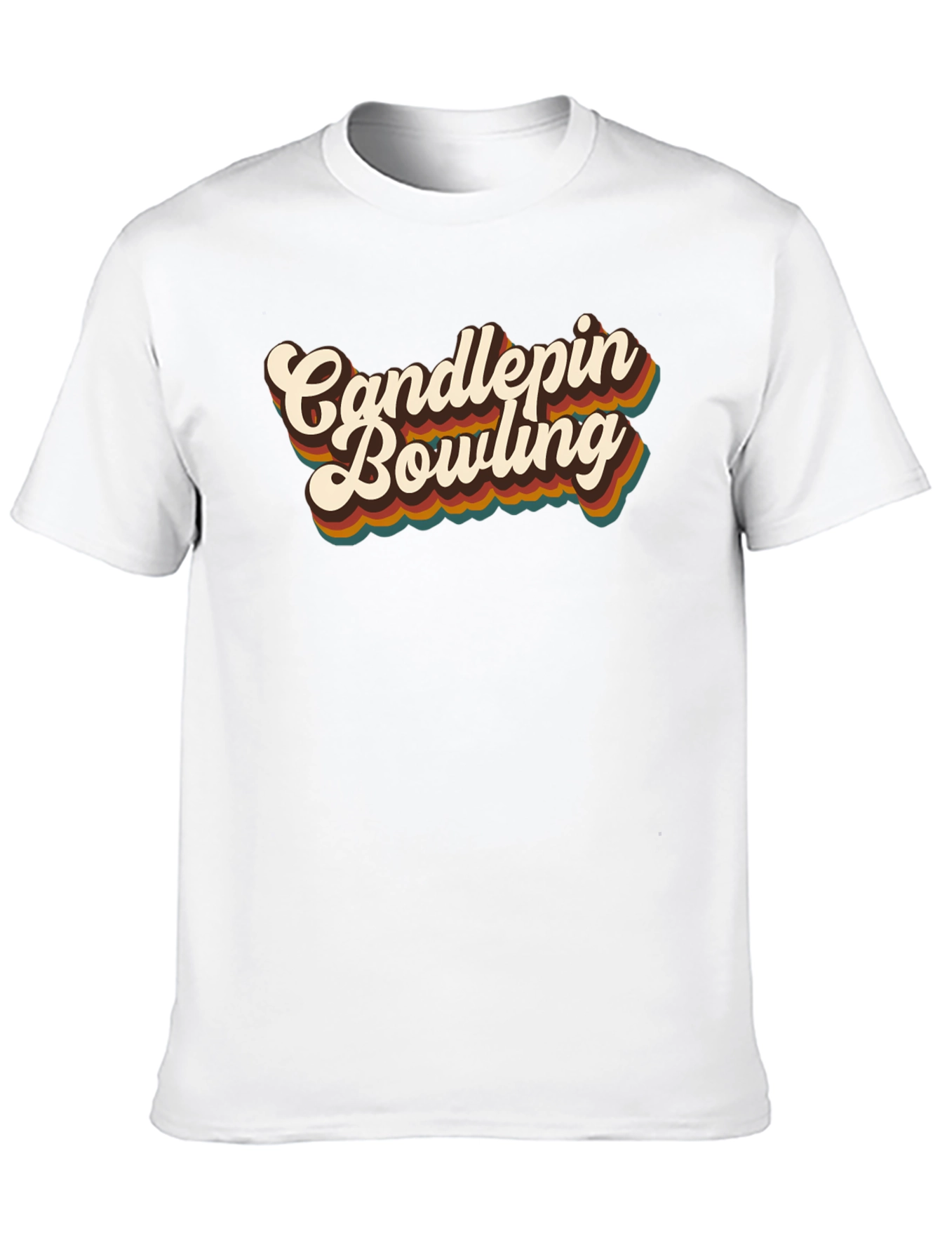Retro Candlepins Bowling Graphic Tee