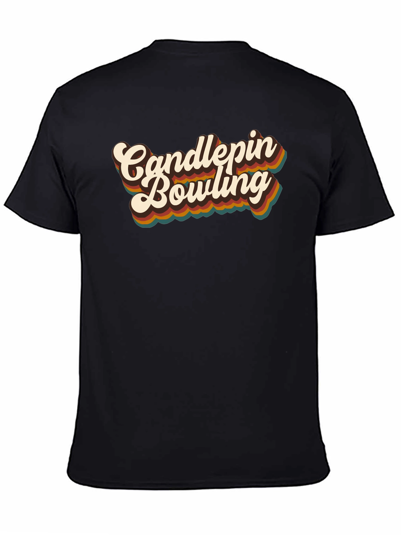 Retro Candlepins Bowling Graphic Tee