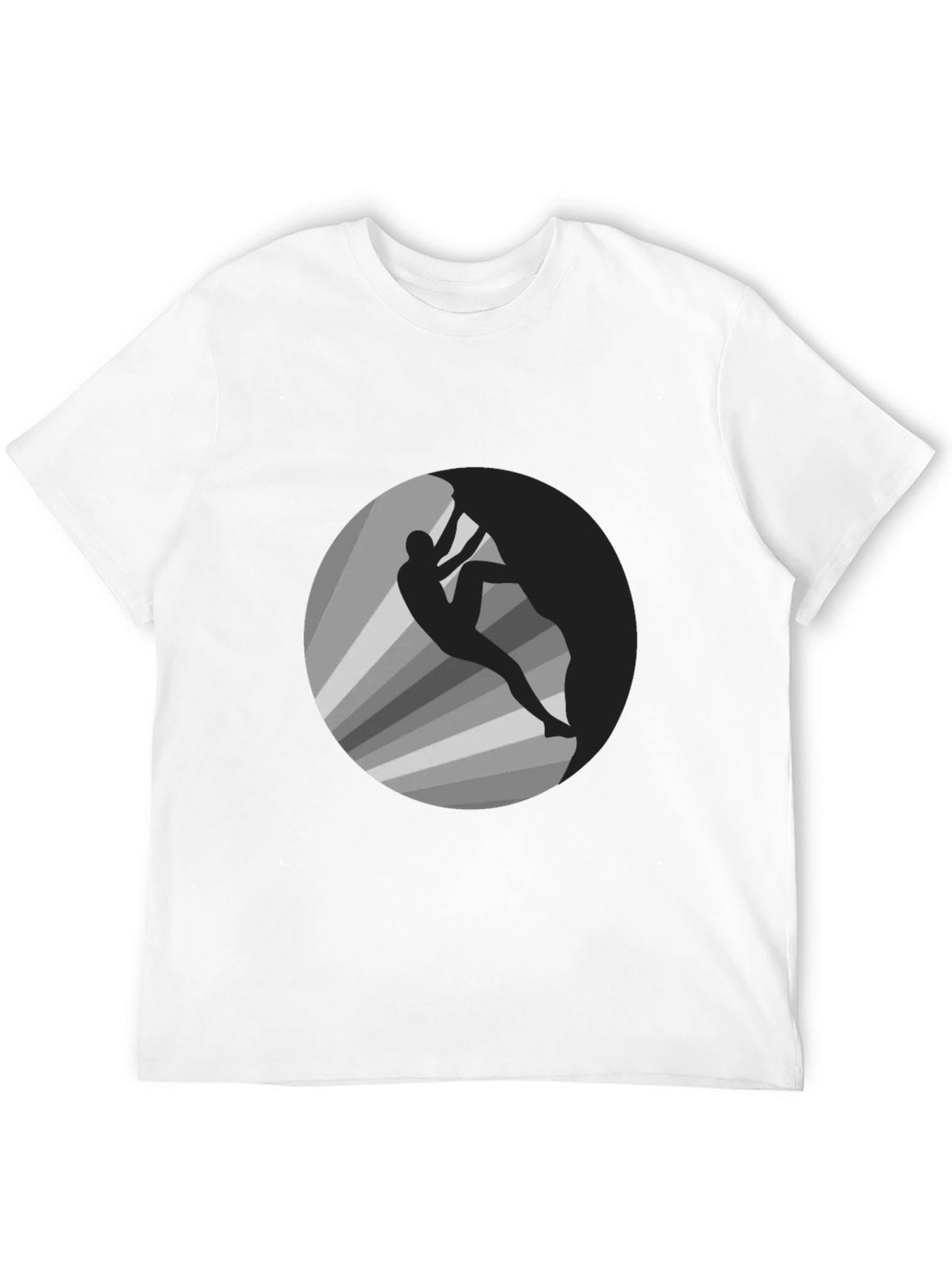 Climber Graphic Tee - Mens Black Cotton T-Shirt