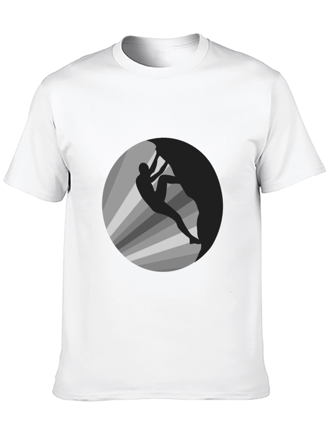 Climber Graphic Tee - Mens Black Cotton T-Shirt
