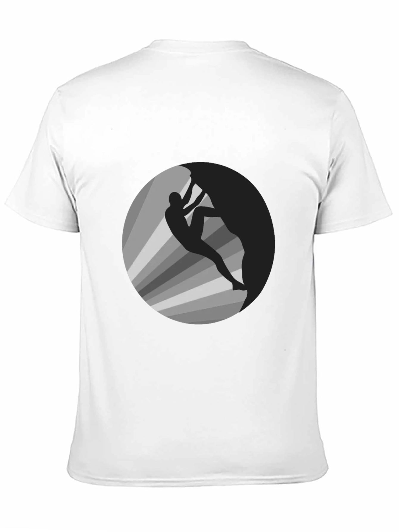 Climber Graphic Tee - Mens Black Cotton T-Shirt