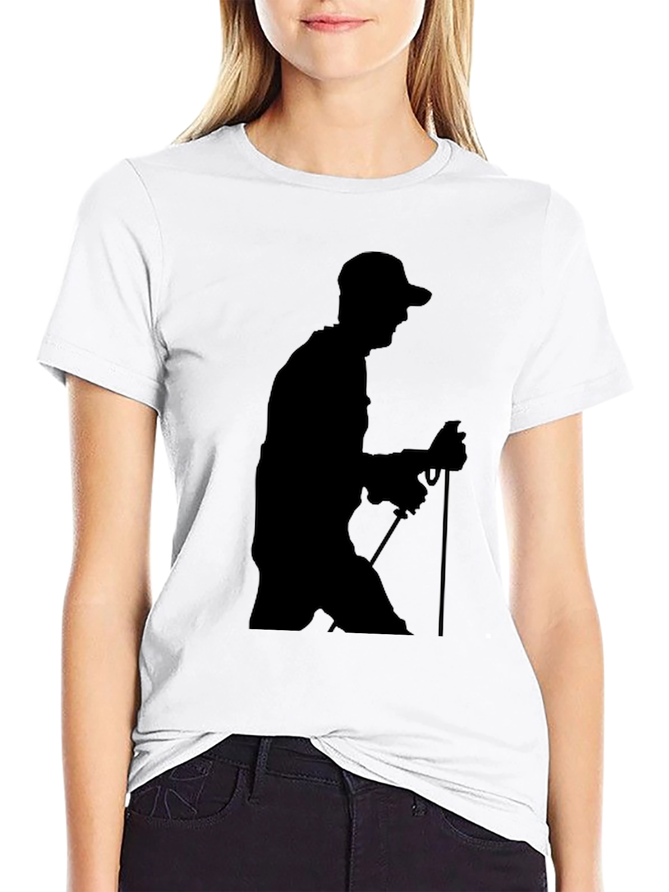 Silhouette Hiker Black T-Shirt
