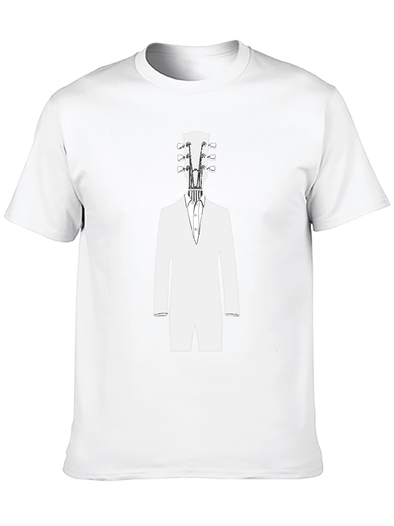 Guitar Head Tuxedo T-Shirt - Cool Musician Tee