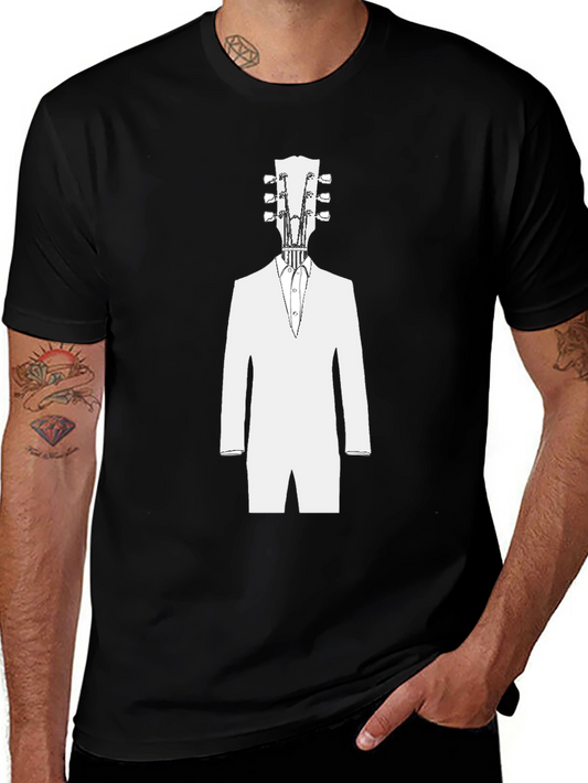 Guitar Head Tuxedo T-Shirt - Cool Musician Tee