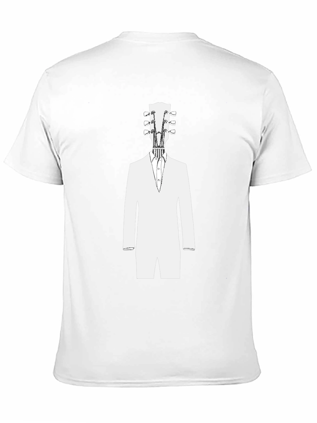 Guitar Head Tuxedo T-Shirt - Cool Musician Tee