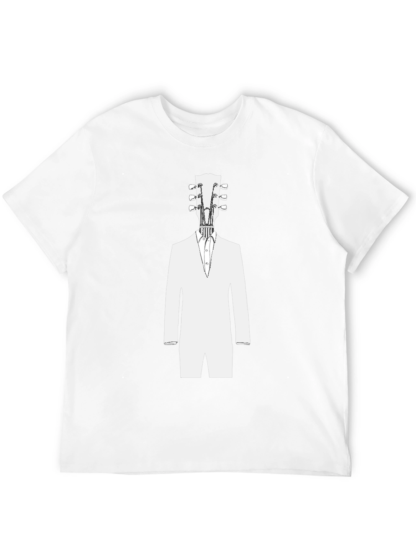 Guitar Head Tuxedo T-Shirt - Cool Musician Tee